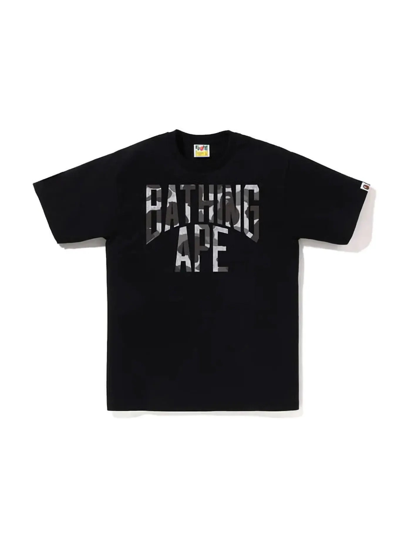 Мужская футболка с камуфляжным принтом Tee BAPE — изображение 1 из 1, черный