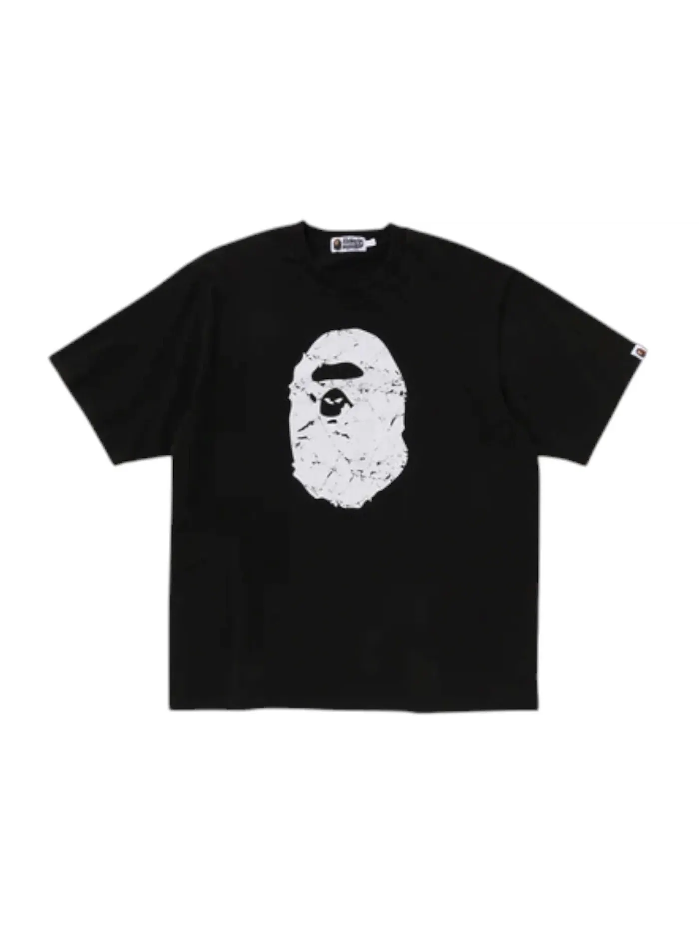 Мужская футболка свободного кроя Heavy Washed Ape Head Relaxed Fit Tee BAPE — изображение 1 из 2, черный