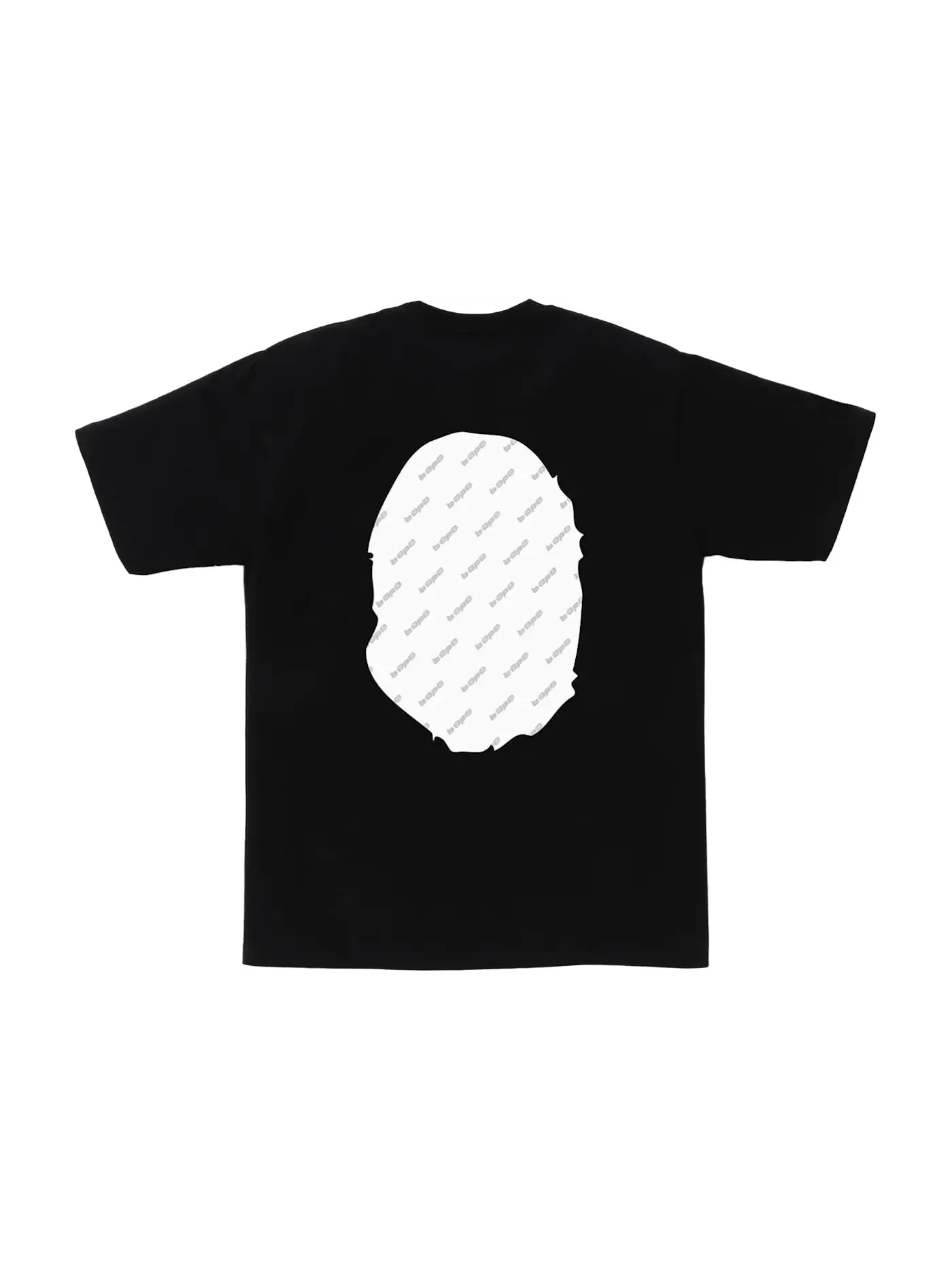 Мужская футболка с принтом BAPE Hexagram Big Ape Head Tee — изображение 2 из 2, черный