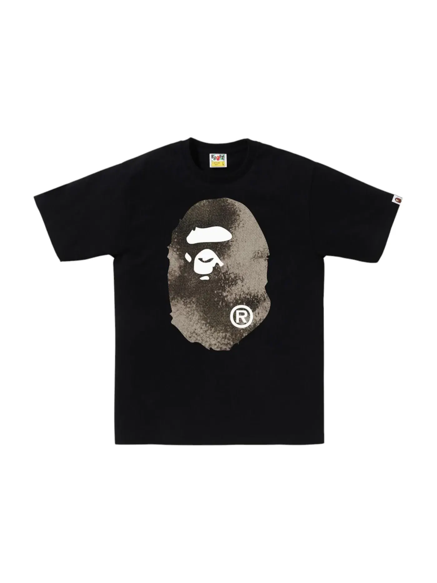 Мужская футболка с принтом BAPE Tee BAPE — изображение 1 из 2, черный