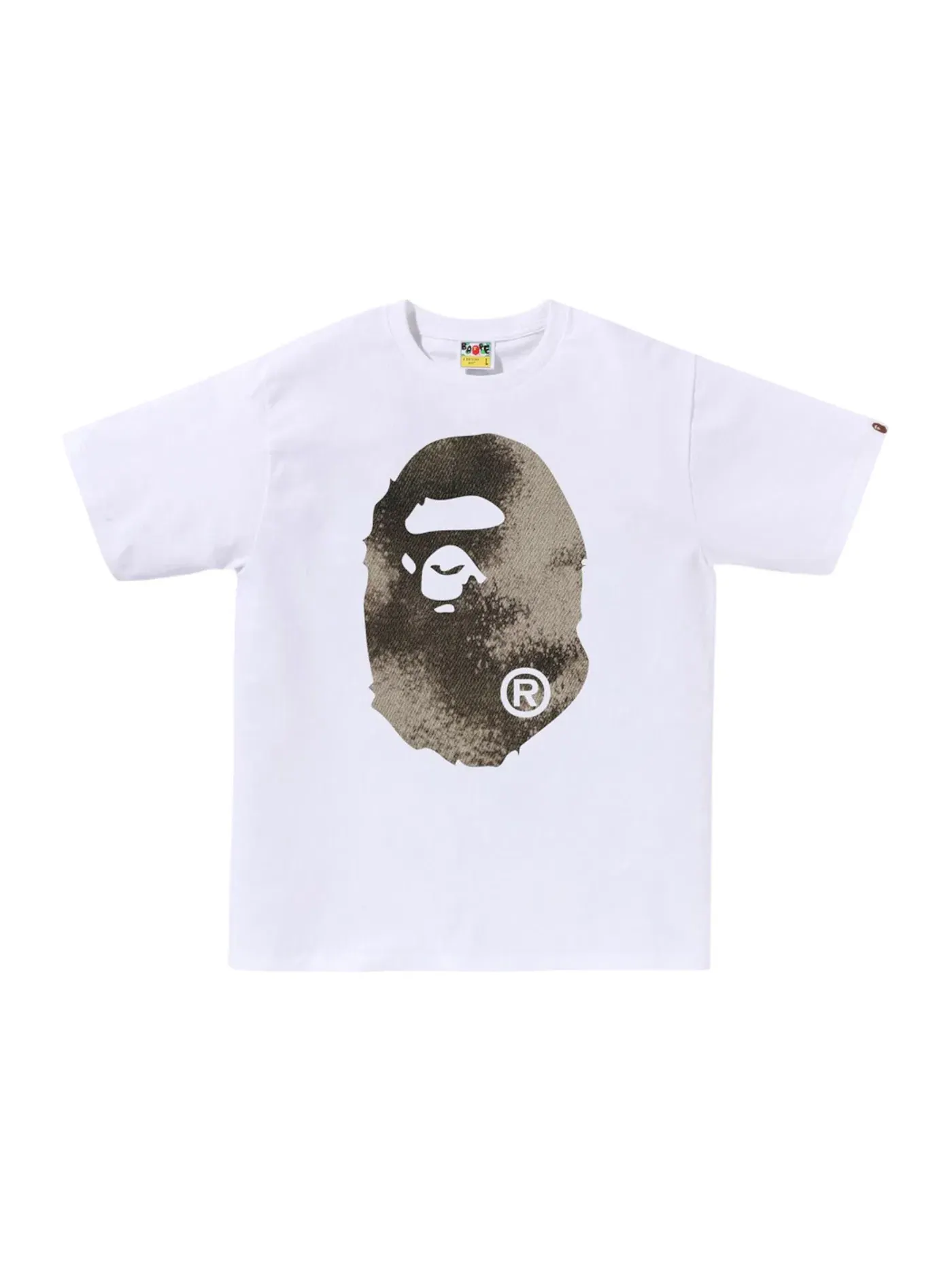Мужская футболка с принтом BAPE Tee BAPE — изображение 1 из 2, белый