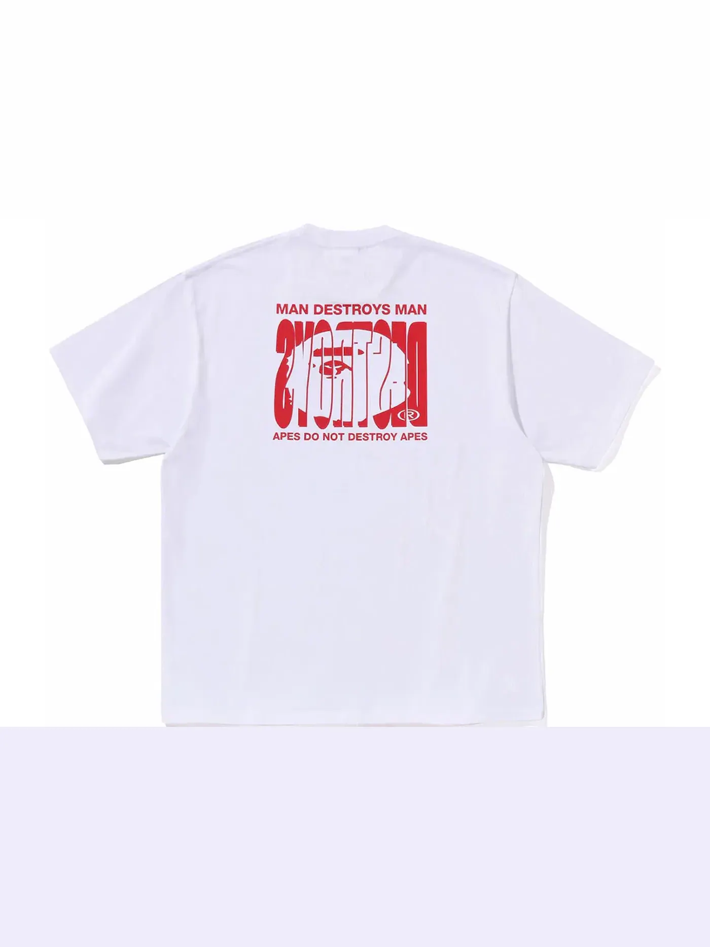 Мужская футболка с принтом BAPE Highlight Logo Relaxed Fit Tee BAPE — изображение 1 из 2, белый