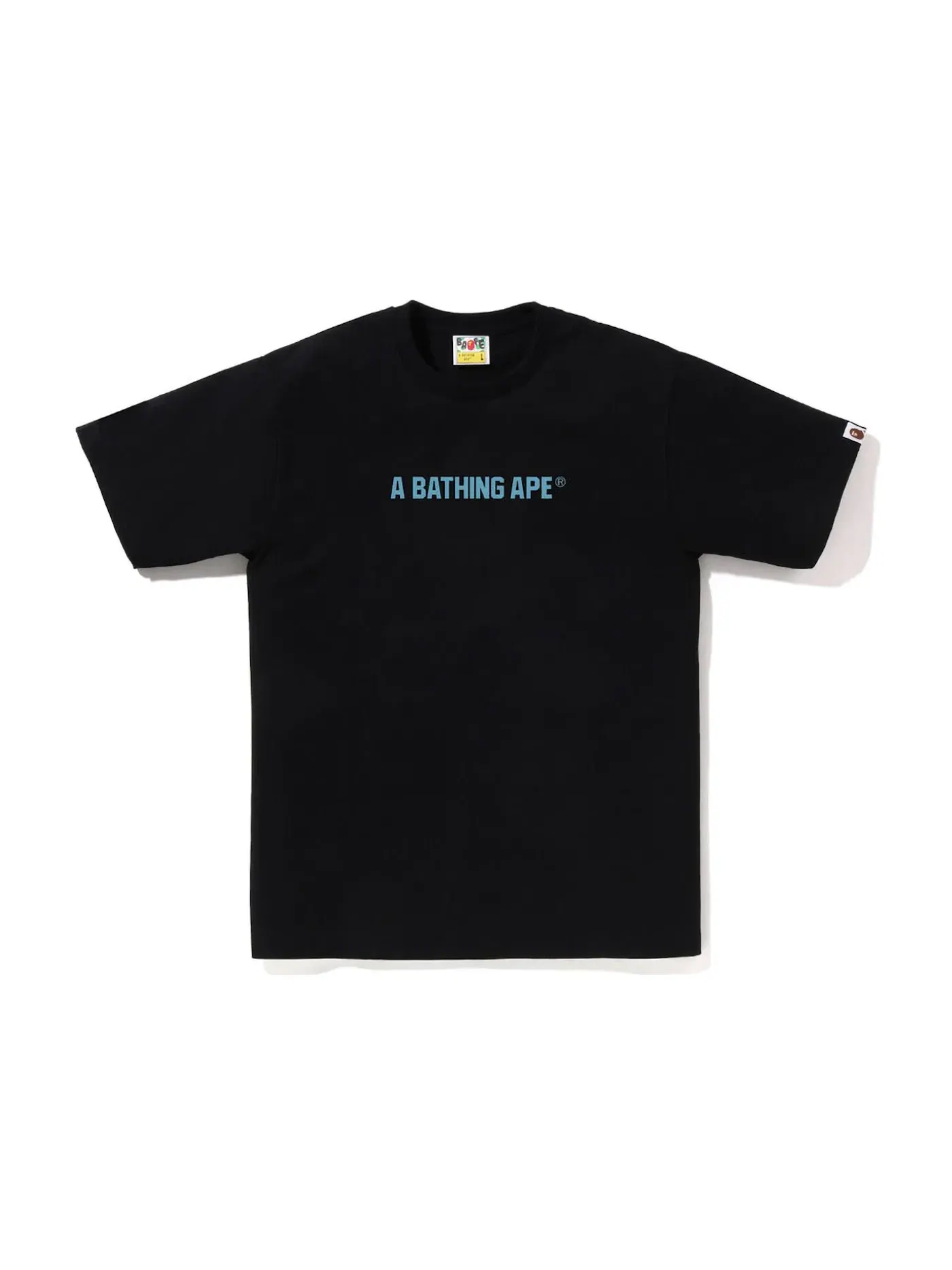 Мужская футболка с камуфляжным принтом BAPE Honeycomb Camo BAPE Busy Works Tee — изображение 2 из 2, черный синий