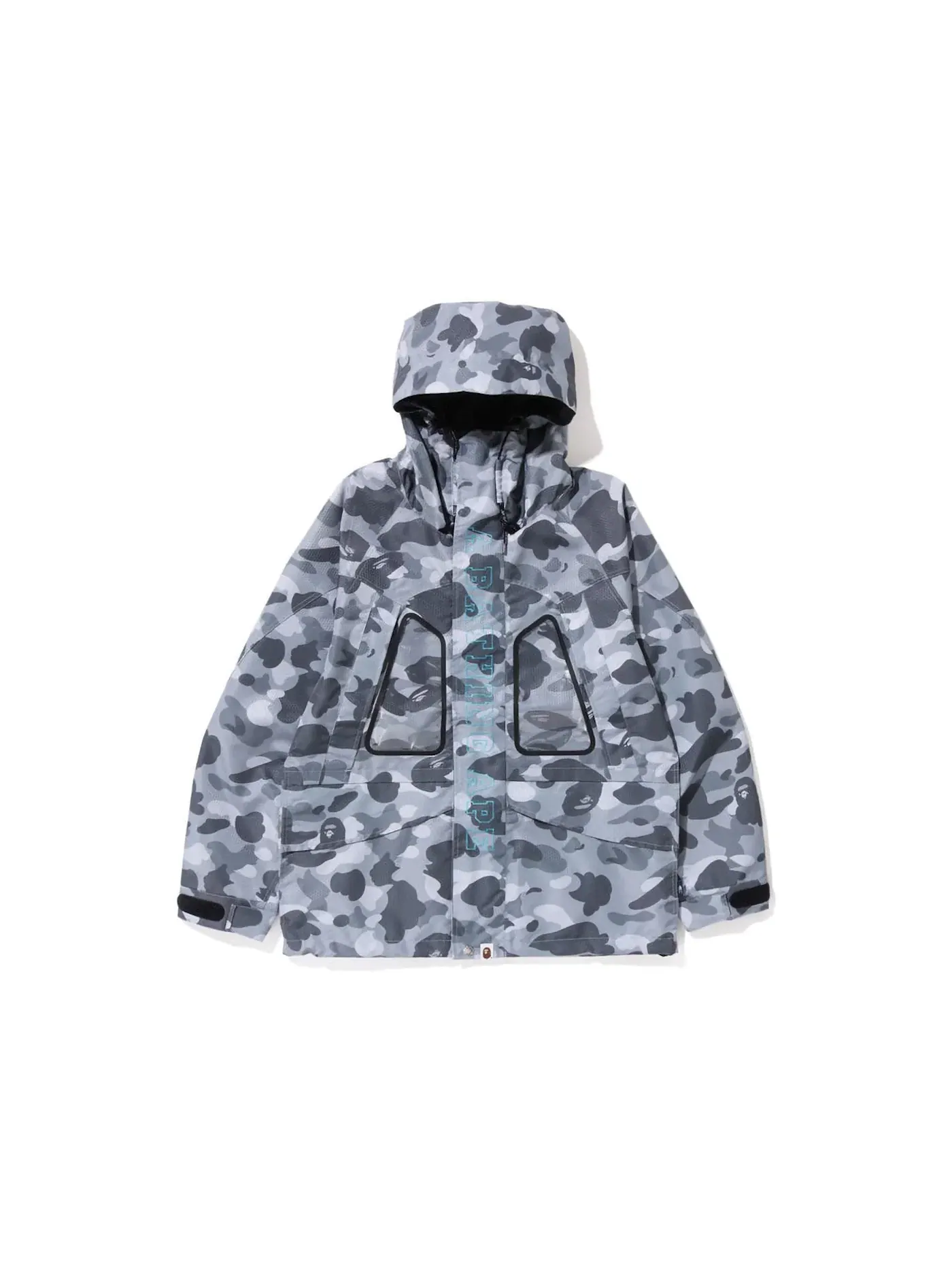 Мужская куртка с камуфляжным принтом BAPE — изображение 1 из 2, серый