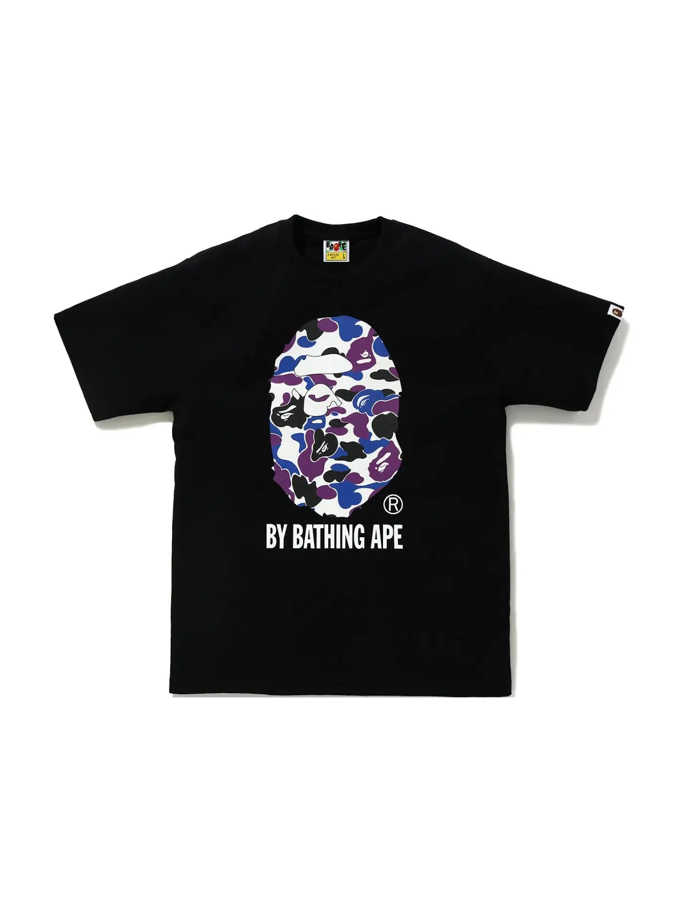 Мужская футболка с принтом BAPE Hong Kong 15th Anniversary Reflector BAPE — изображение 1 из 2, черный