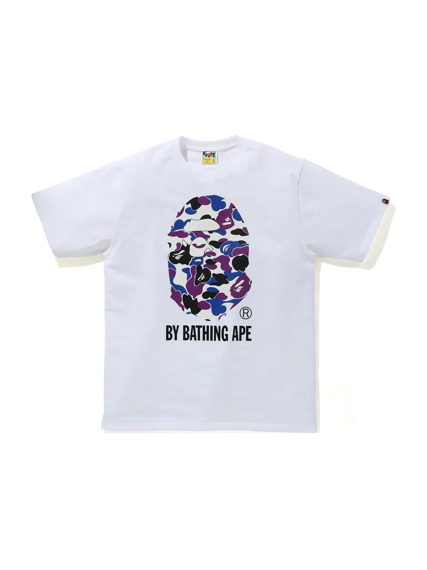 Мужская футболка с принтом BAPE Hong Kong 15th Anniversary Reflector Tee BAPE — изображение 1 из 2, белый