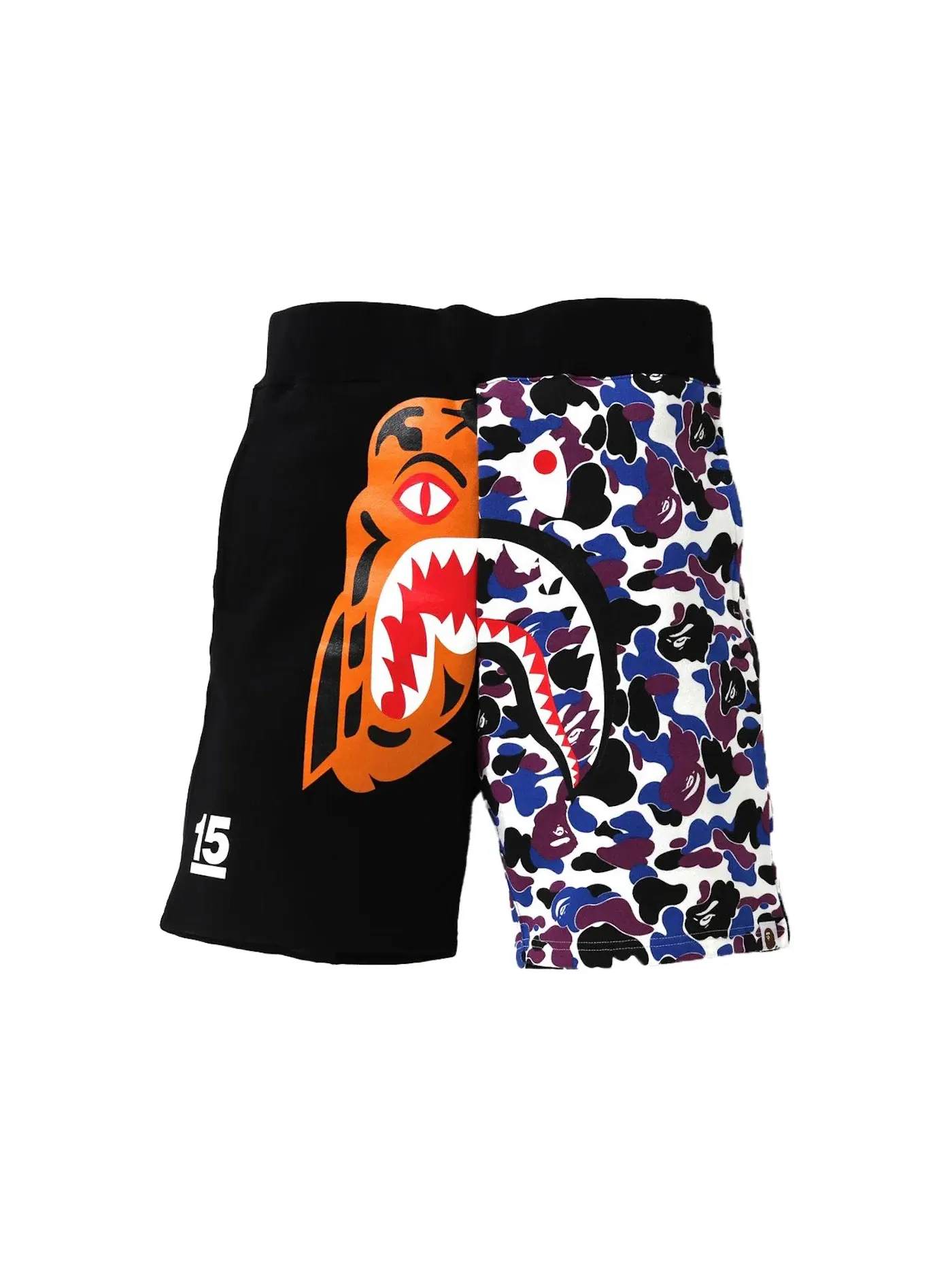 Мужские шорты с принтом Tiger Shark BAPE — изображение 1 из 2, мульти