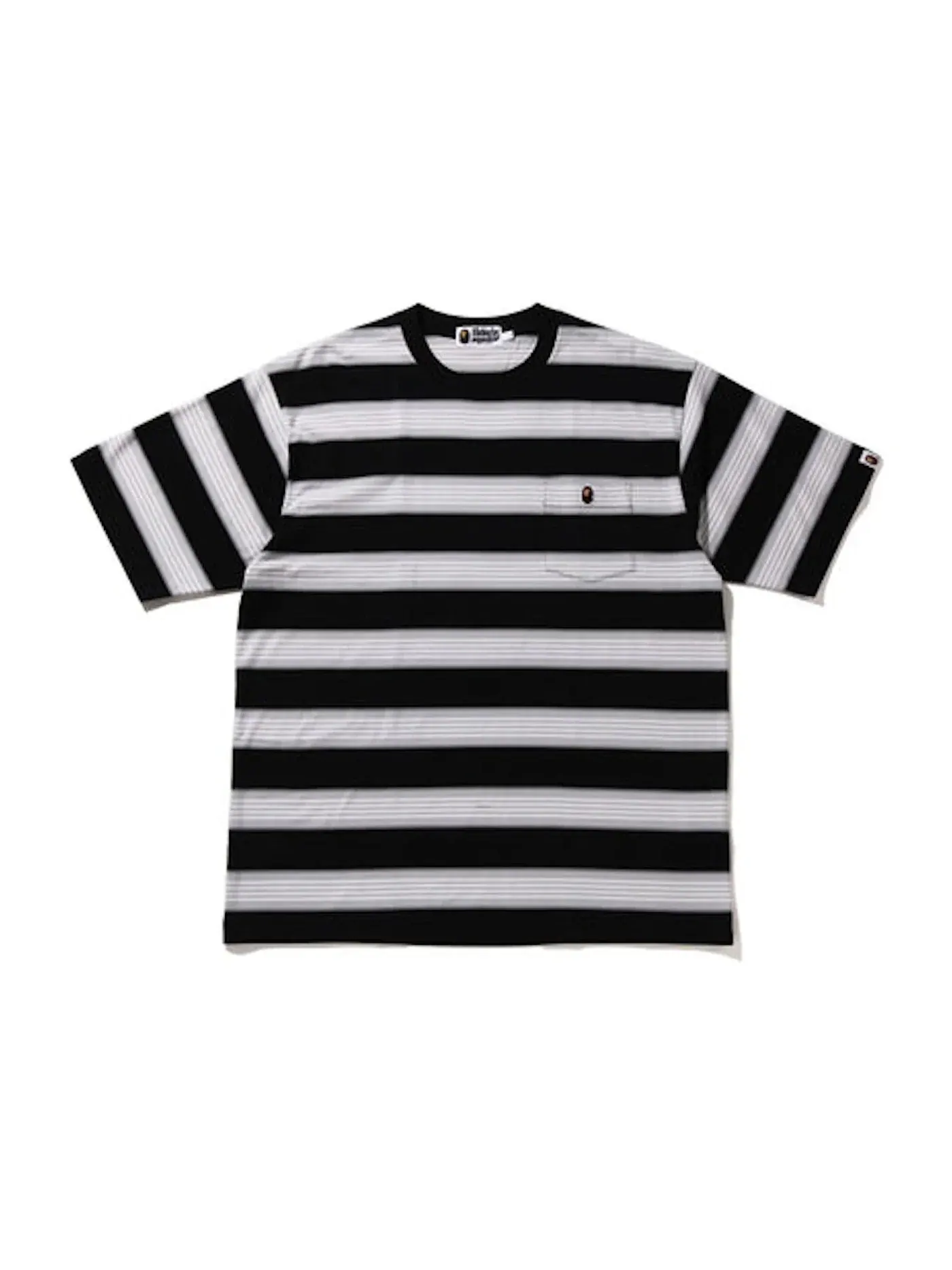 Мужская футболка свободного кроя BAPE Hoop One Point Relaxed Fit Tee — изображение 1 из 1, черный