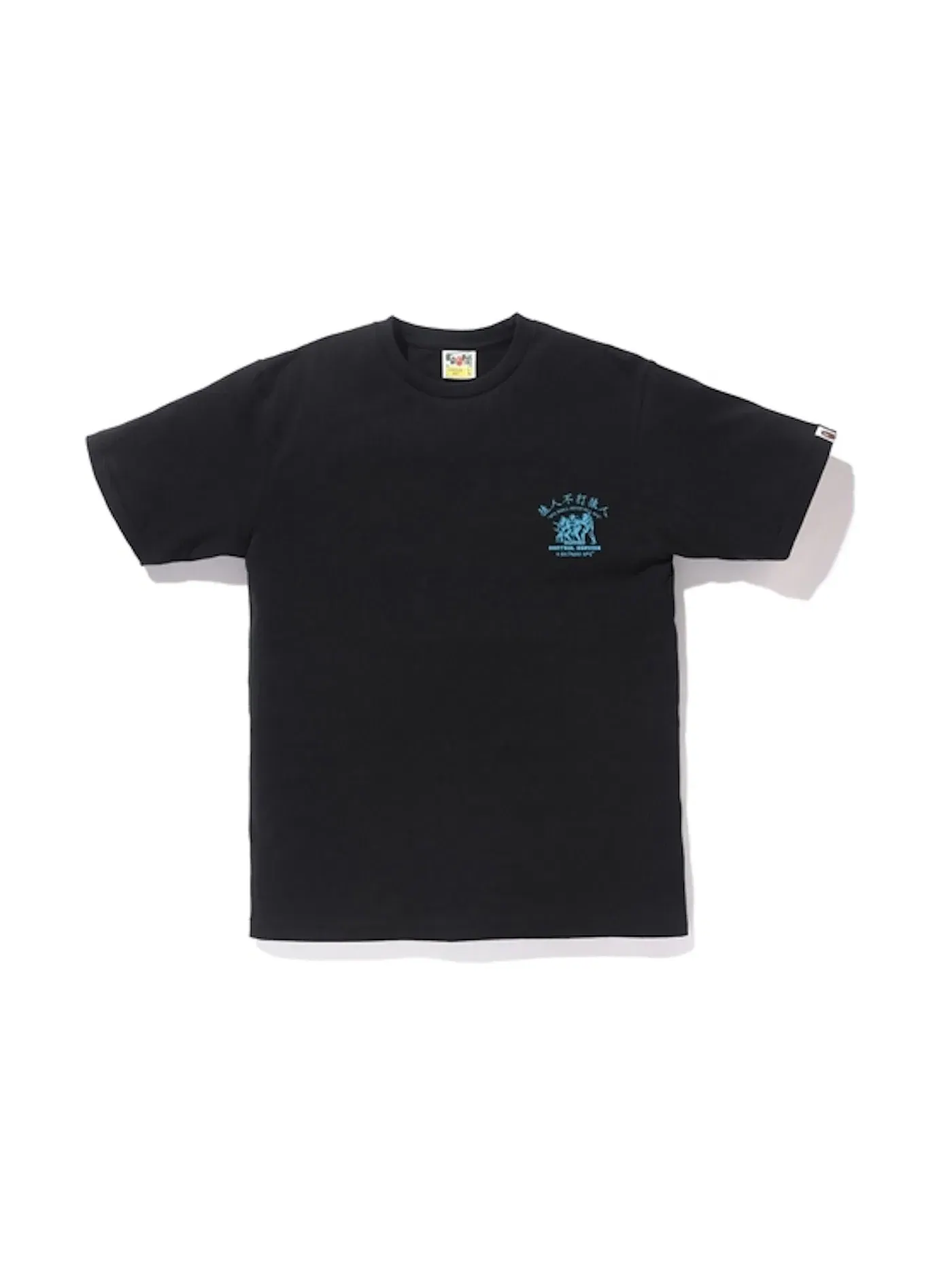 Мужская футболка с принтом BAPE Tee (FW18) — изображение 2 из 2, черный
