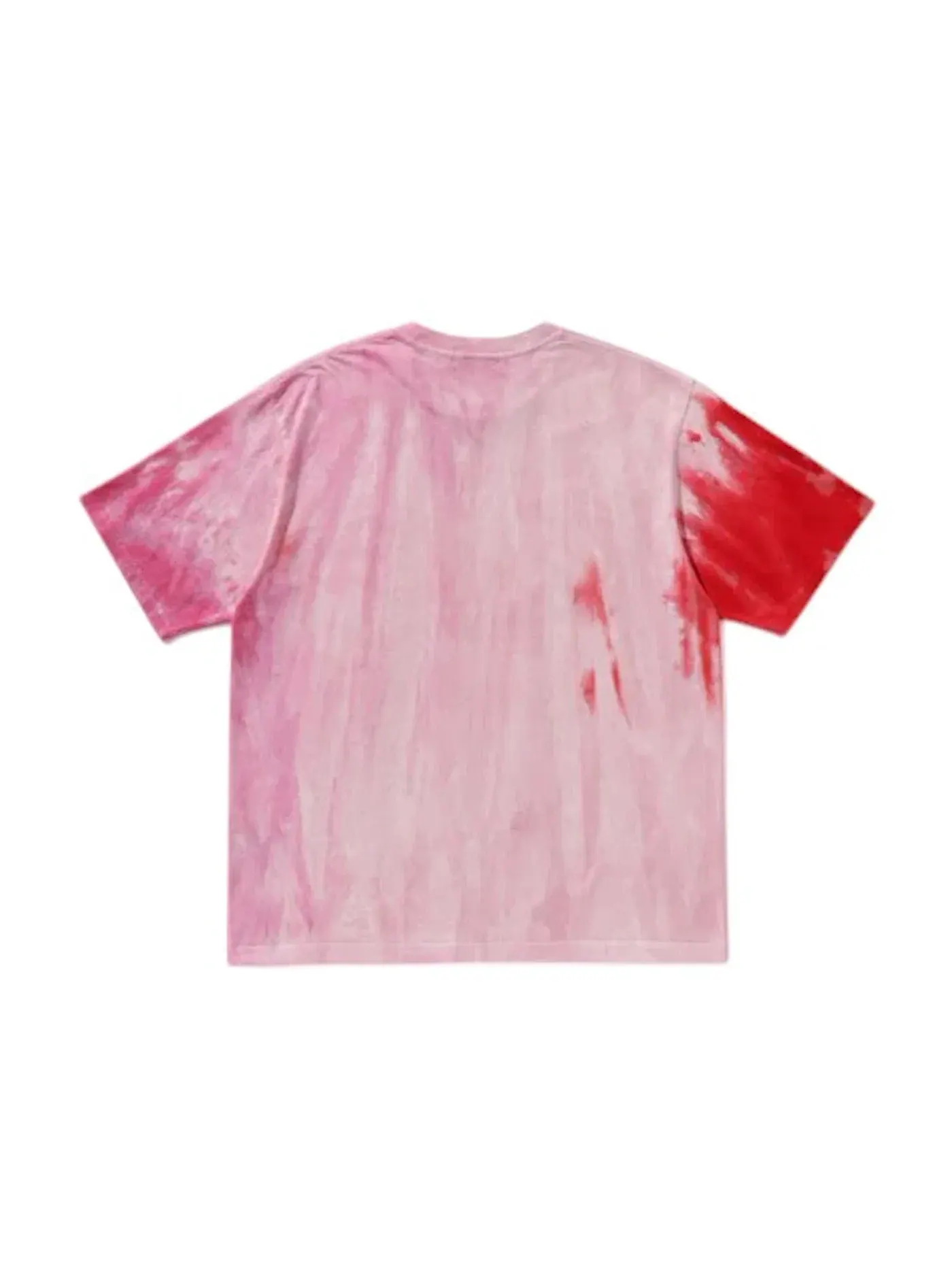 Мужская футболка свободного кроя BAPE Ice Dye College Relaxed Fit Tee — изображение 2 из 2, розовый