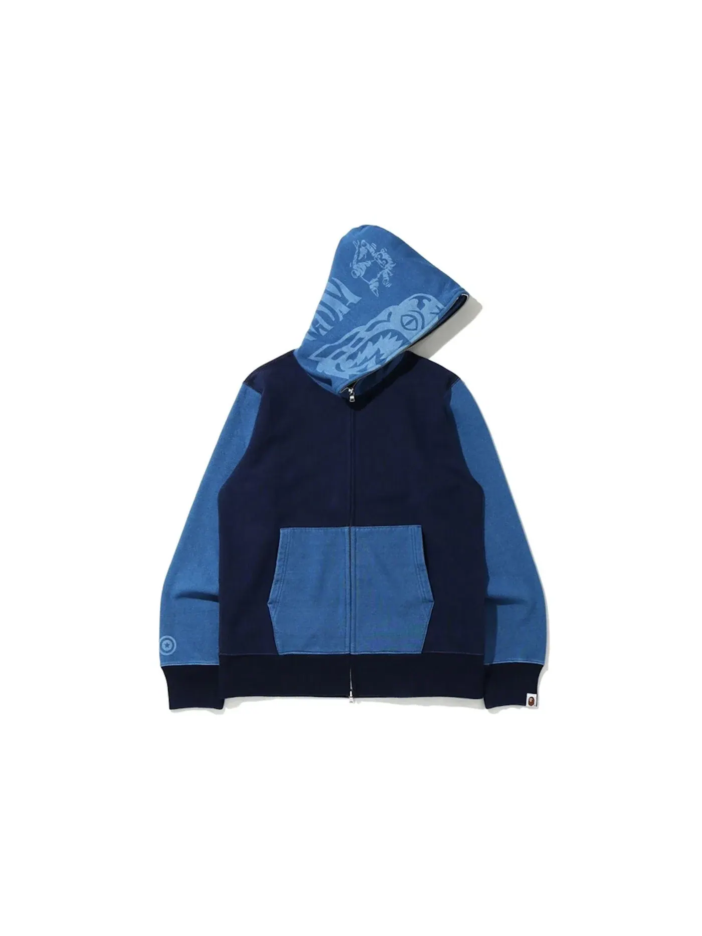 Мужская худи с длинным рукавом BAPE — изображение 1 из 2, синий
