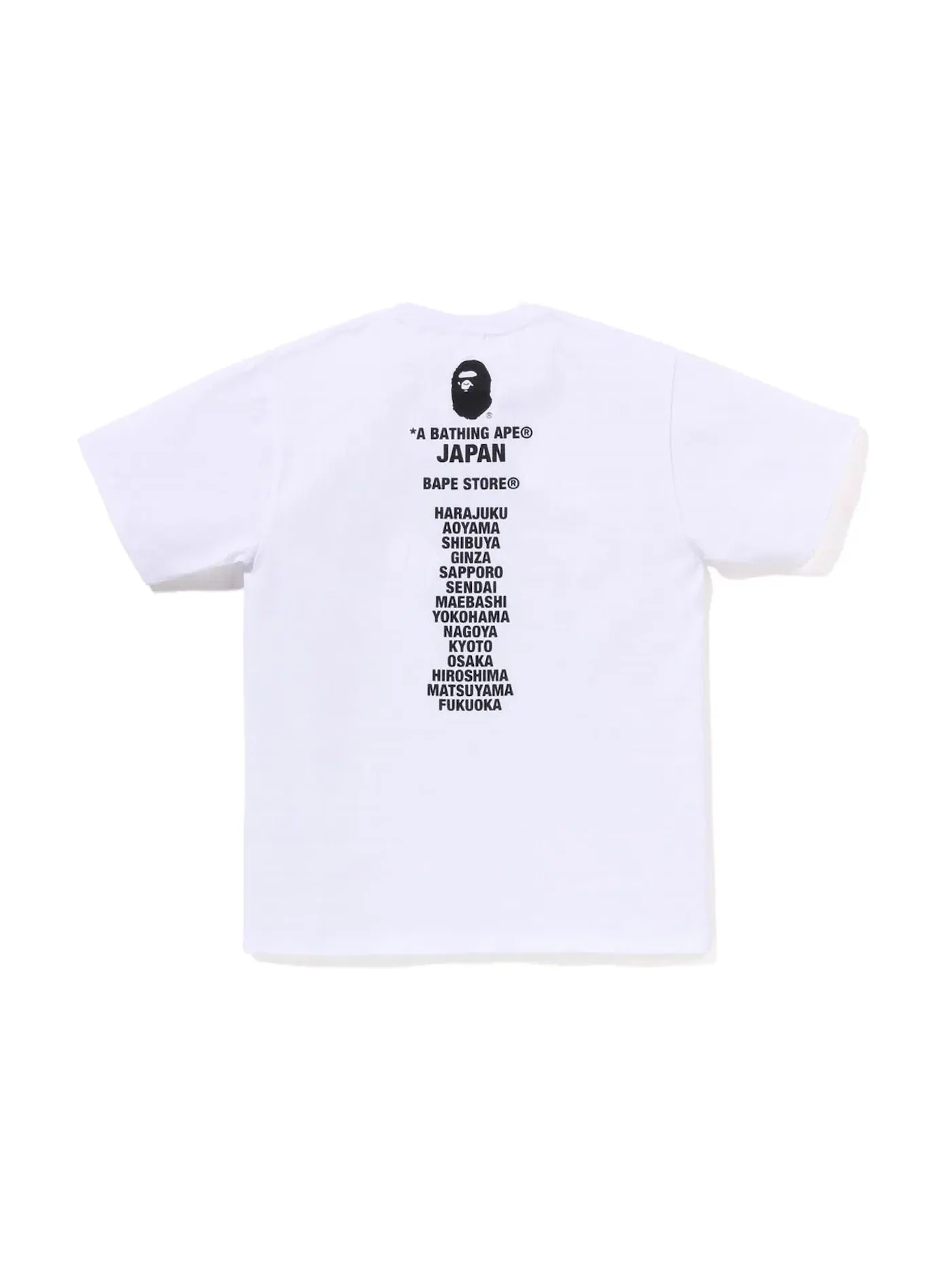Мужская футболка с принтом Ape Head BAPE — изображение 2 из 2, белый