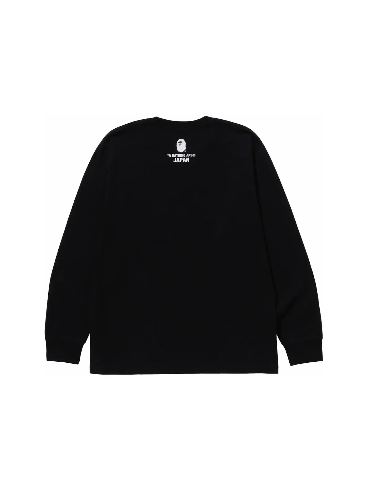Мужская футболка с длинным рукавом BAPE Japan College City L/S Tee Black — изображение 2 из 2, черный