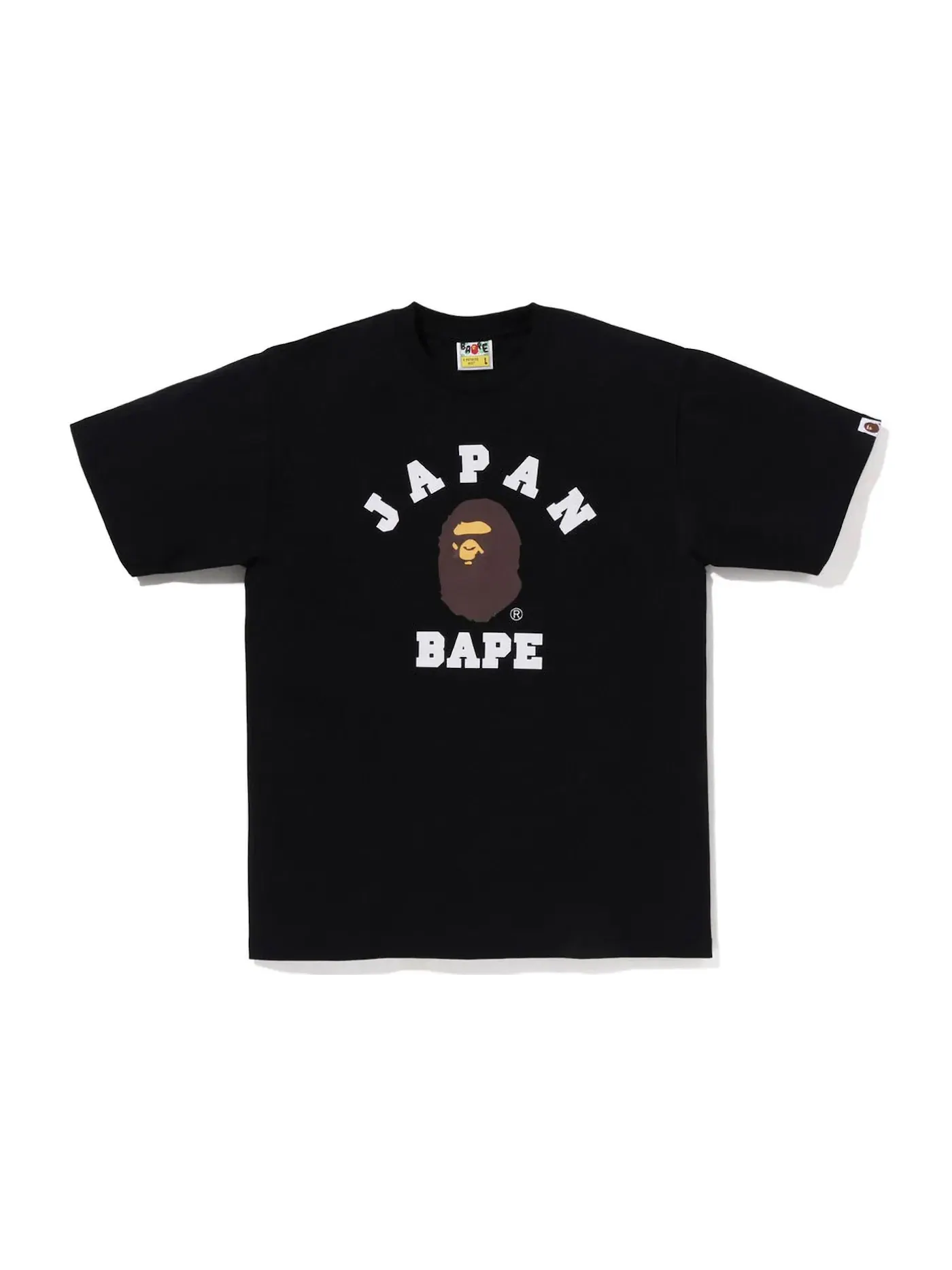 Мужская футболка с принтом BAPE Japan College City Tee BAPE — изображение 1 из 2, черный