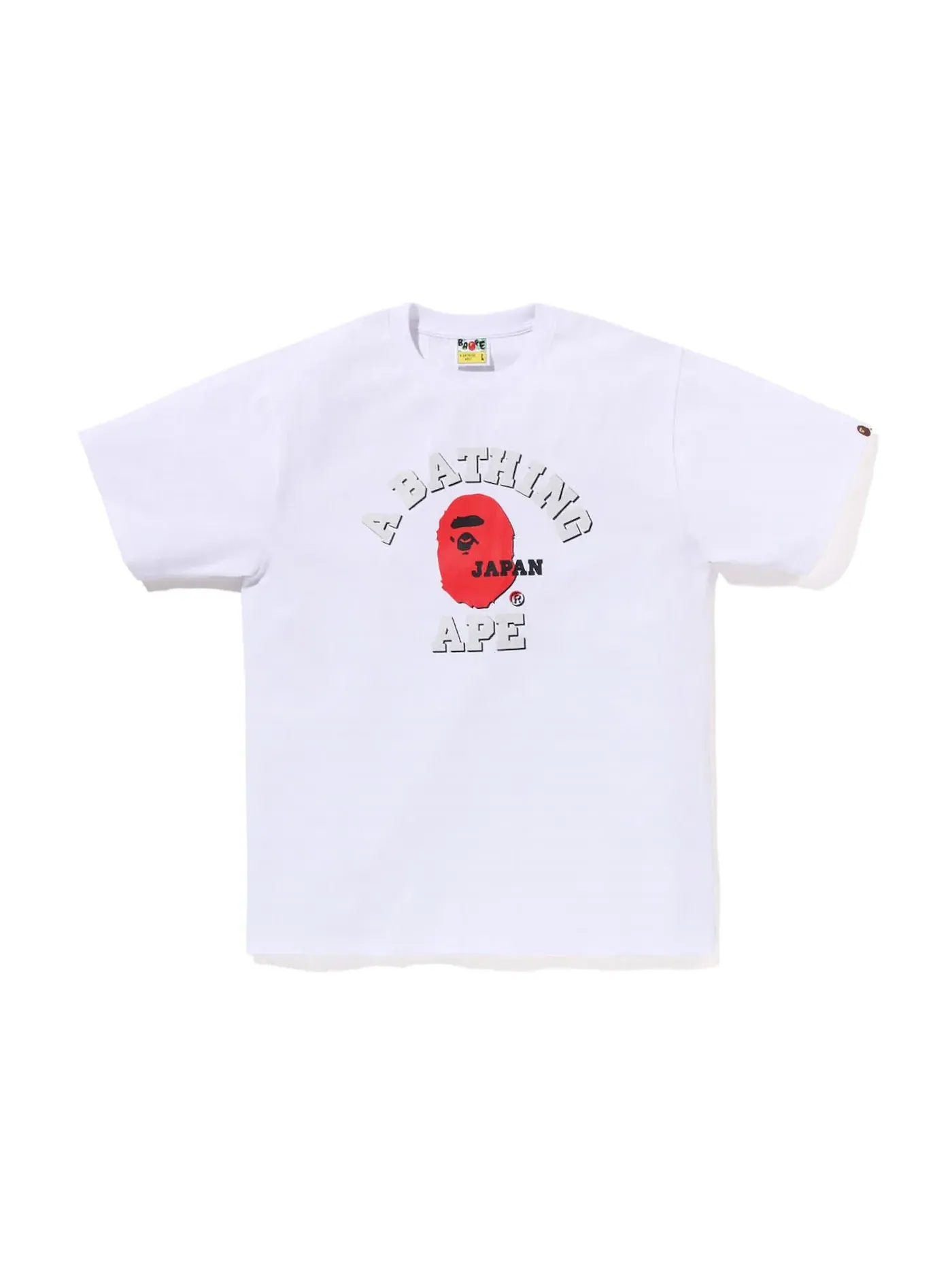 Мужская футболка с принтом Tee BAPE — изображение 1 из 2, белый