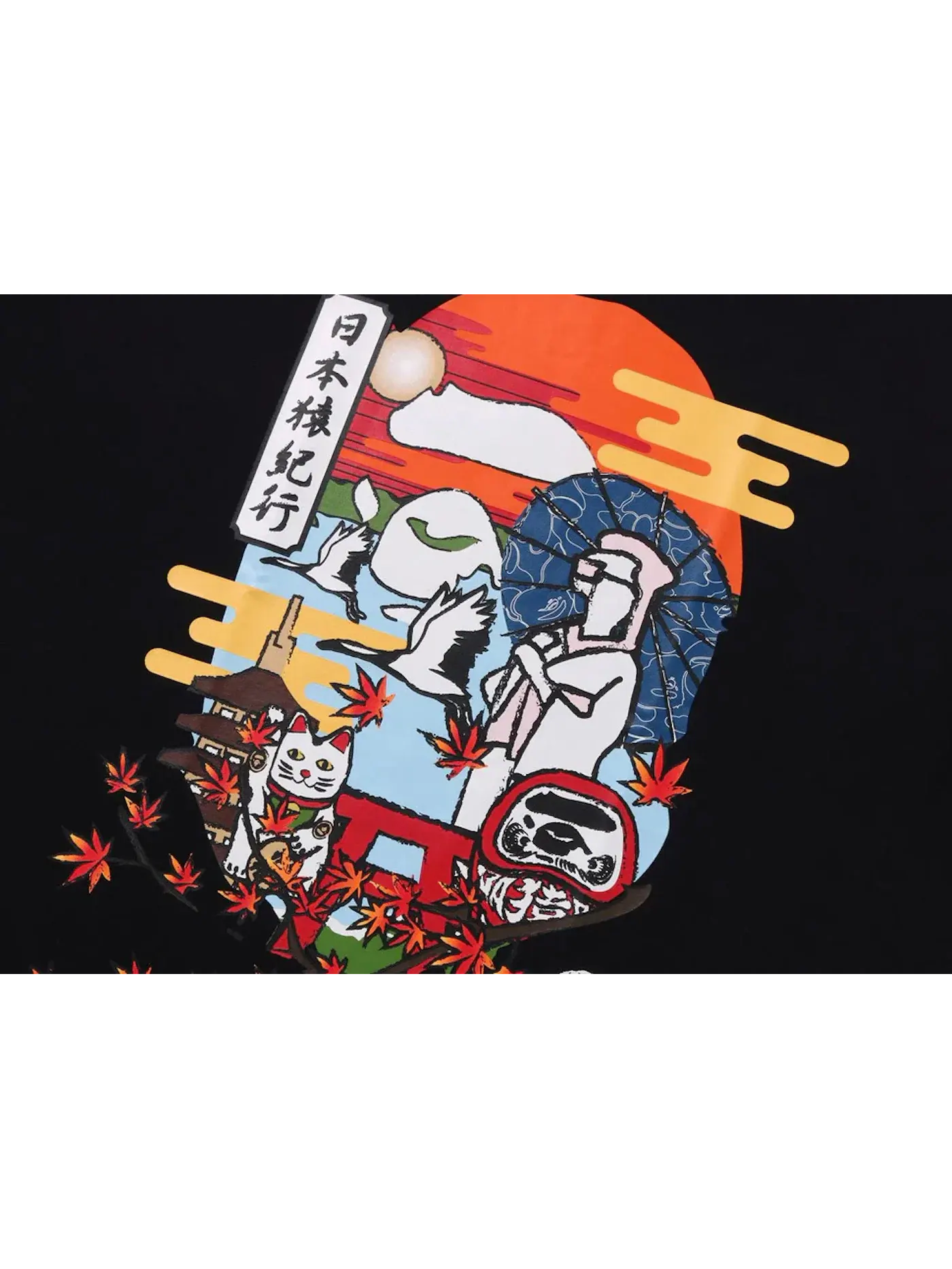 Мужская футболка с принтом BAPE Japan Culture Ape Head Tee (FW23) BAPE — изображение 2 из 2, черный