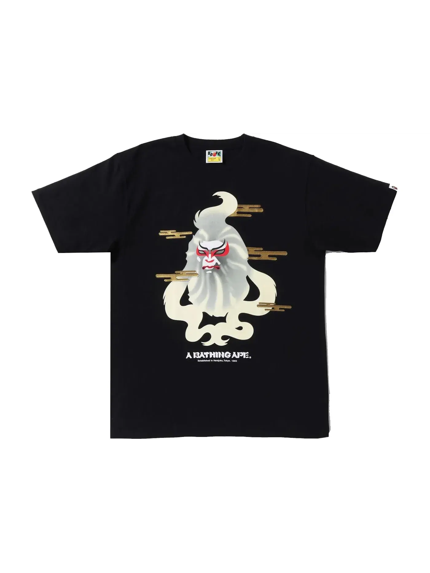 Мужская футболка с длинным рукавом Tee BAPE — изображение 1 из 3, черный