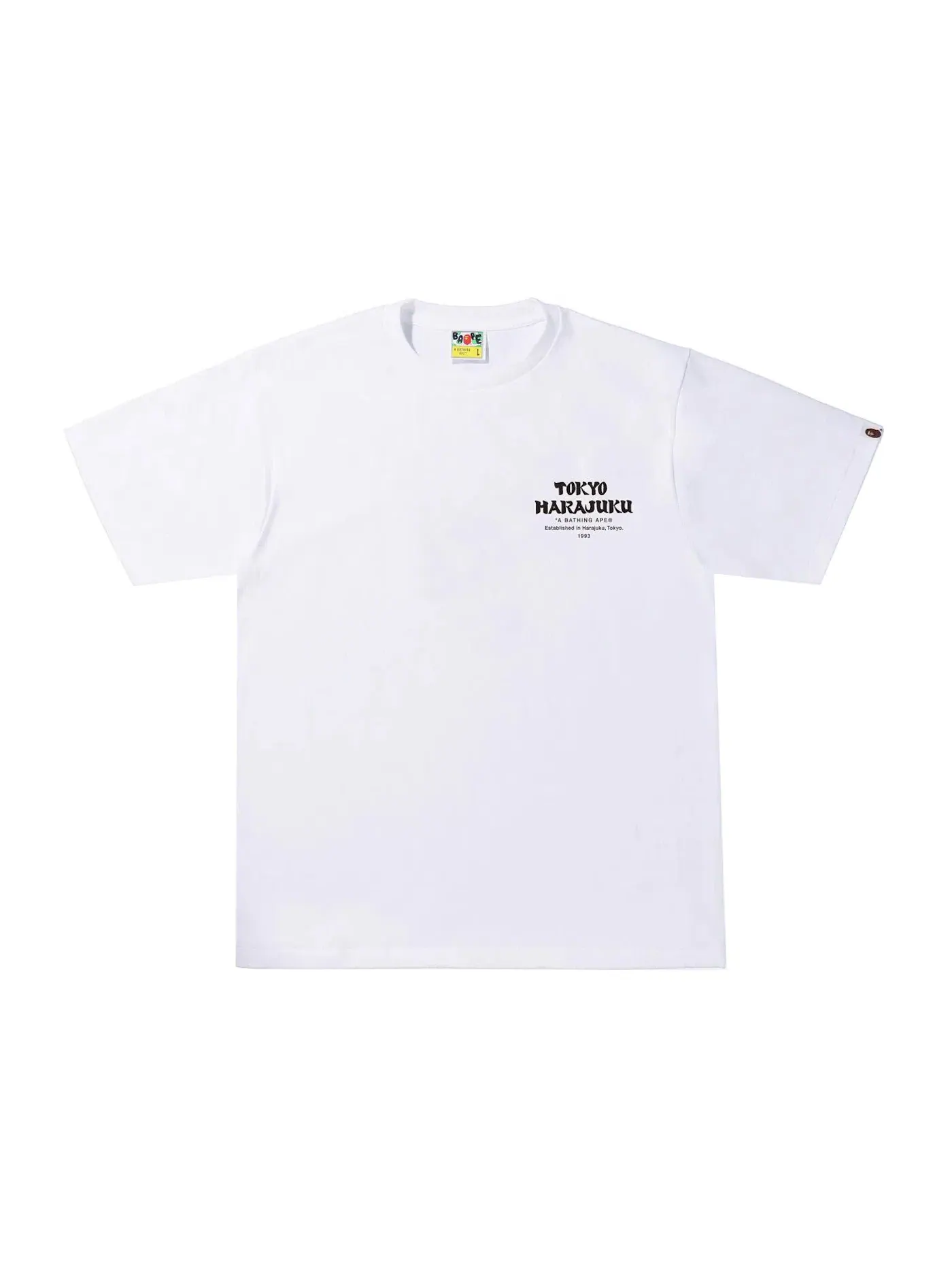 Мужская футболка с принтом BAPE Japan Culture Kanji Ape Head Tee — изображение 2 из 2, белый