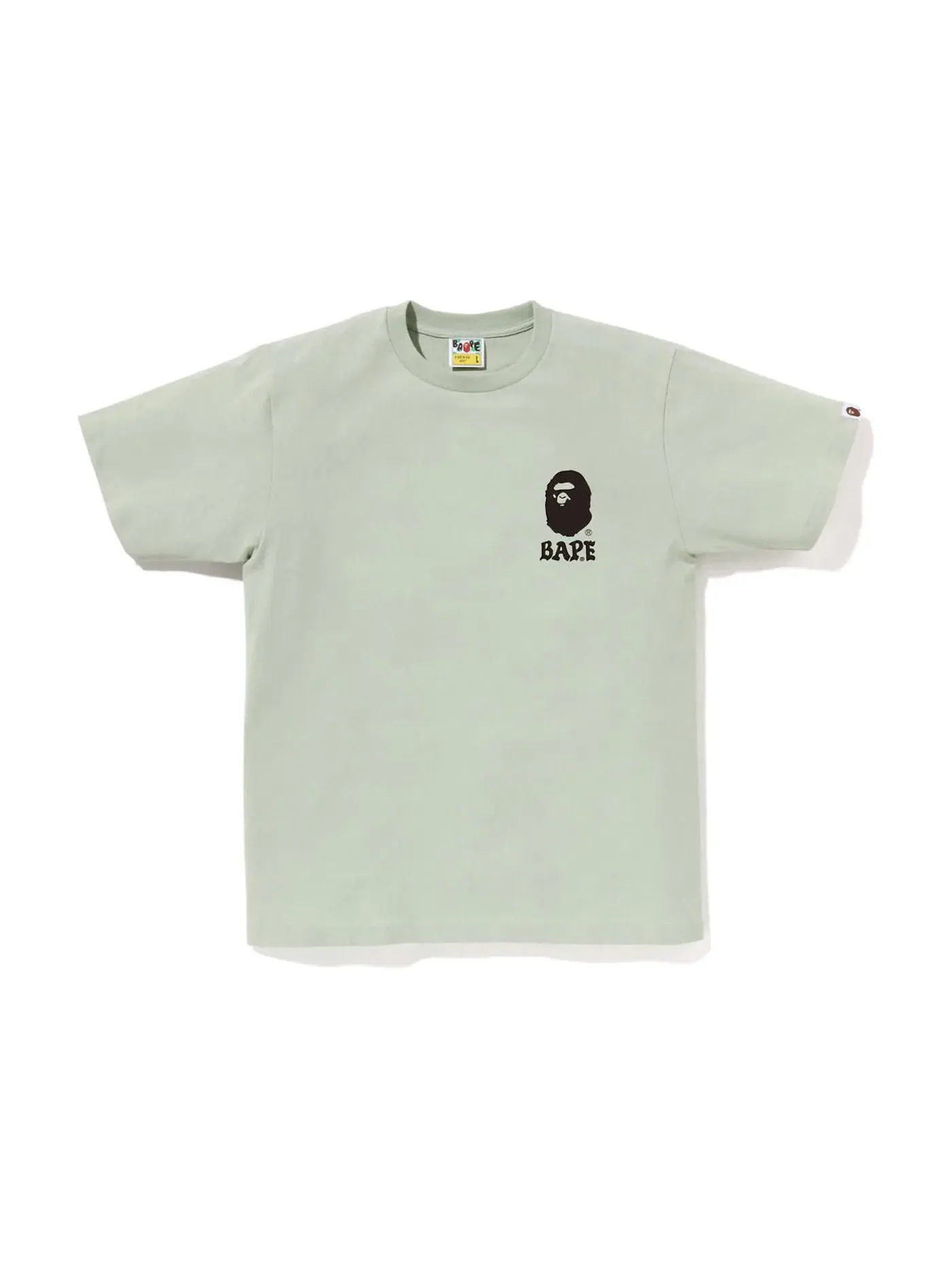 Мужская футболка с принтом BAPE Japan Culture Lettered Tee BAPE — изображение 2 из 2, зеленый