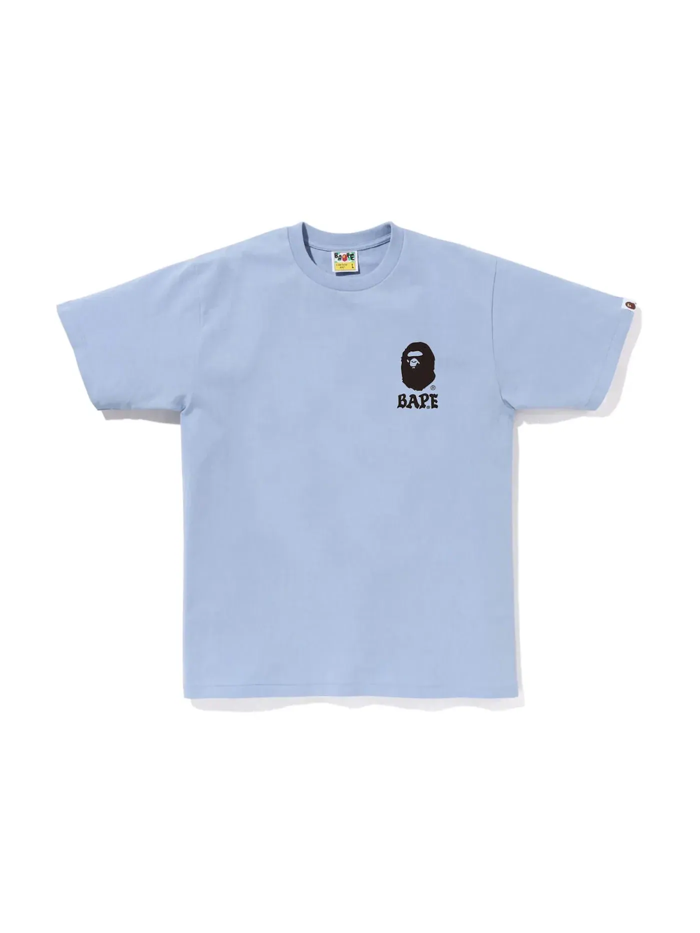 Мужская футболка с принтом BAPE Japan Culture Lettered Tee BAPE, Sax — изображение 2 из 2