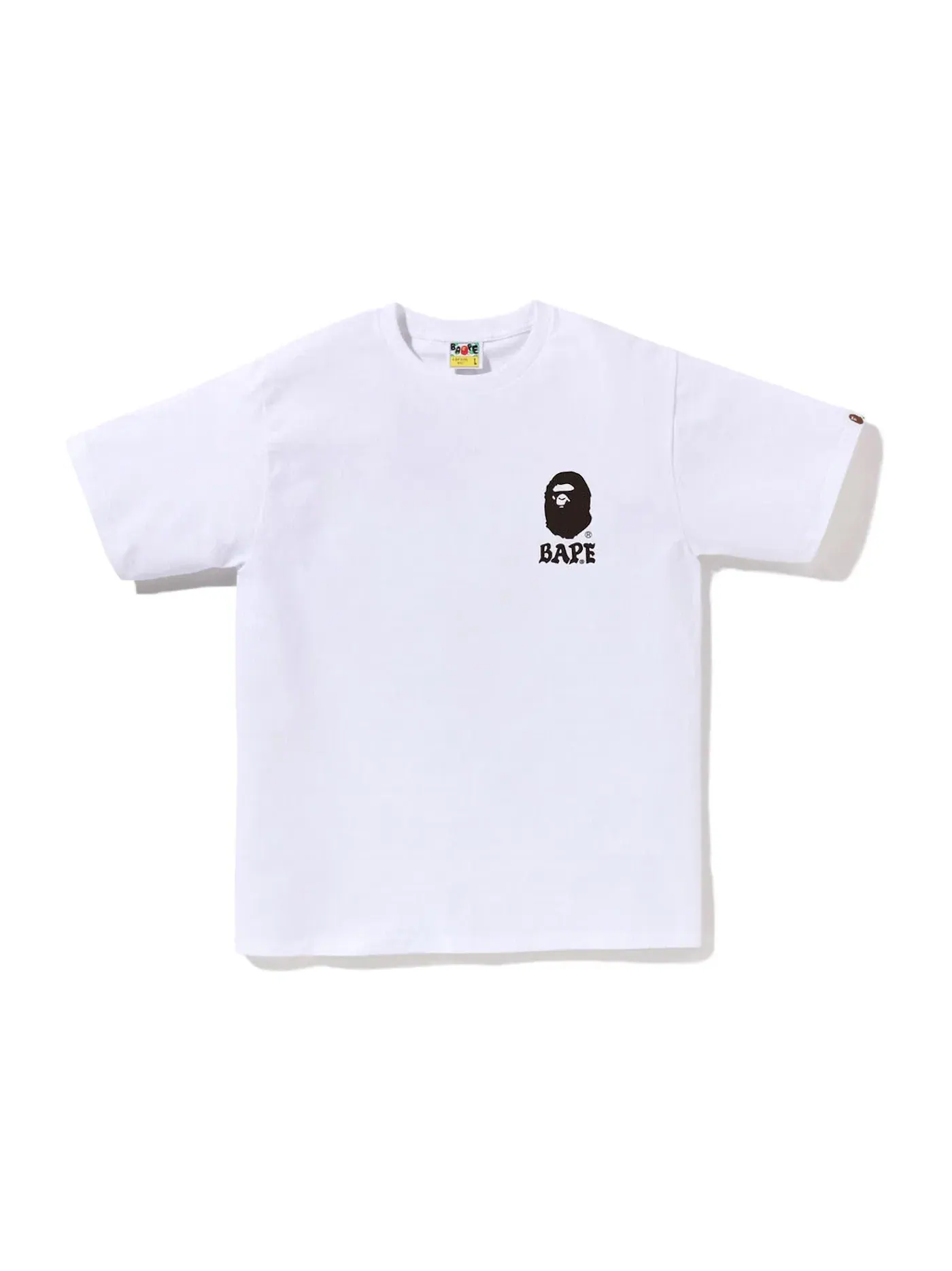 Мужская футболка с принтом BAPE Japan Culture Lettered Tee BAPE — изображение 2 из 2, белый