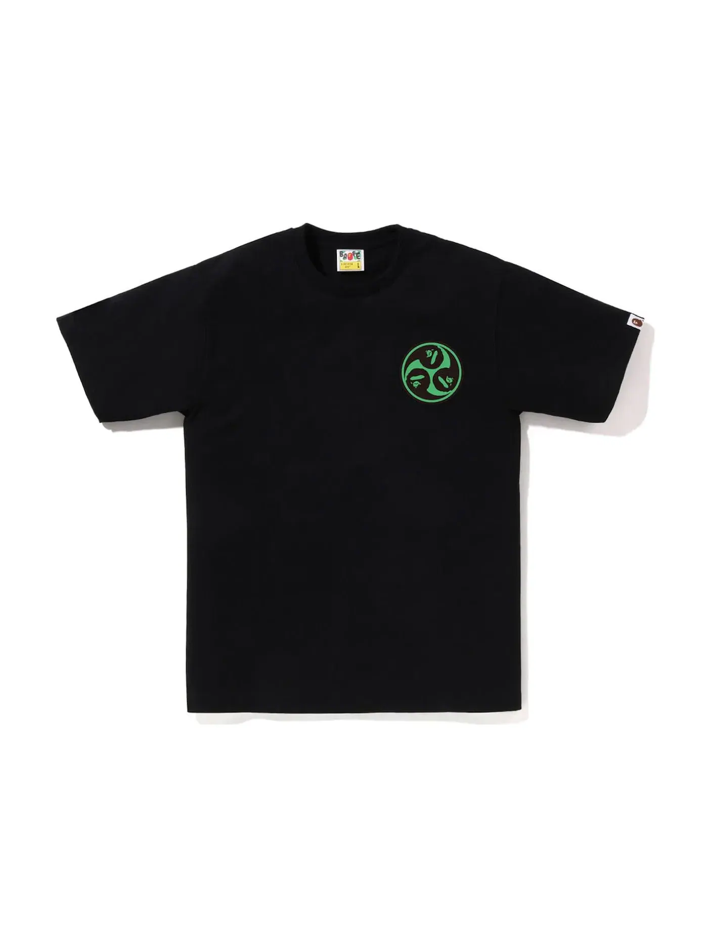 Мужская футболка с принтом Tee BAPE — изображение 2 из 2, черный