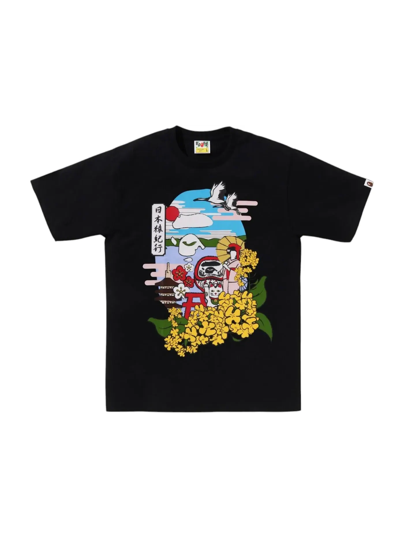 Мужская футболка с принтом BAPE Japan Culture Spring Ape Head Tee BAPE — изображение 1 из 1, черный