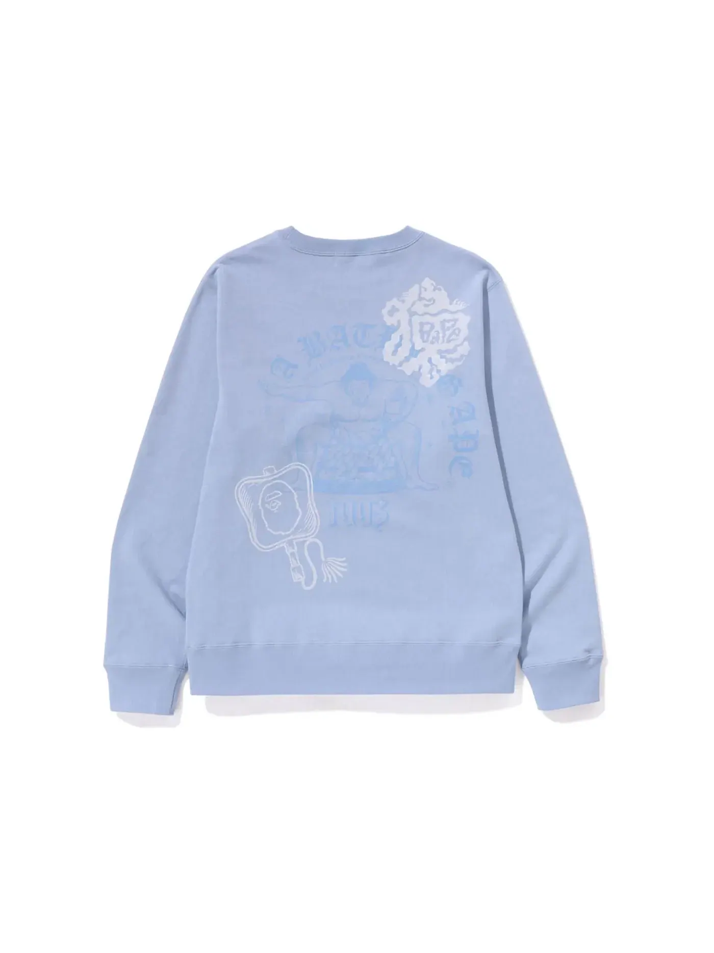 Мужской свитшот с принтом BAPE Japan Culture Sumo Crewneck Sax — изображение 1 из 2