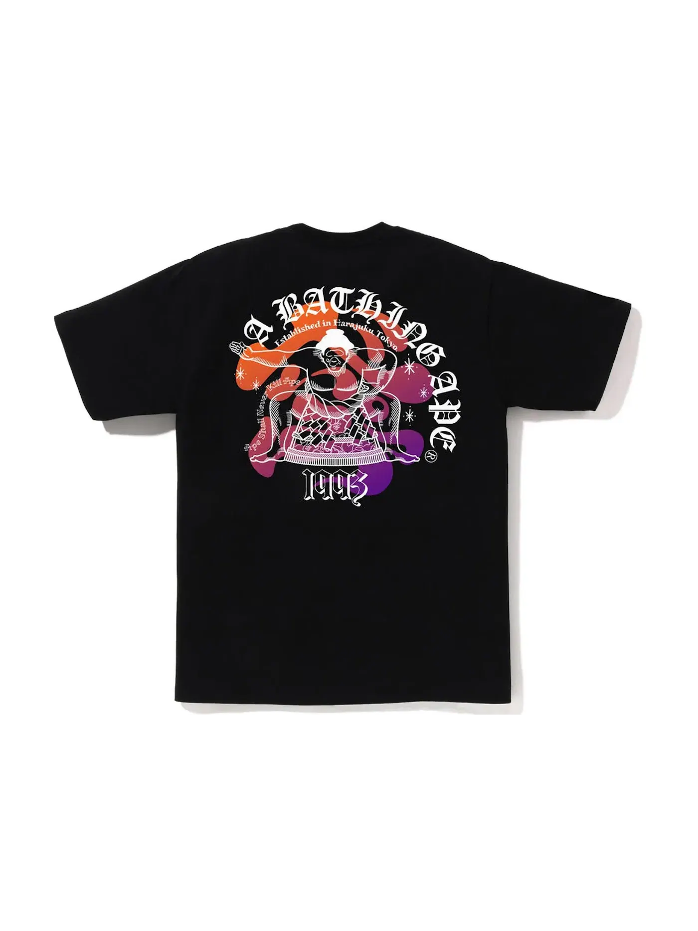 Мужская футболка с принтом BAPE Japan Culture Sumo Tee BAPE — изображение 1 из 2, черный