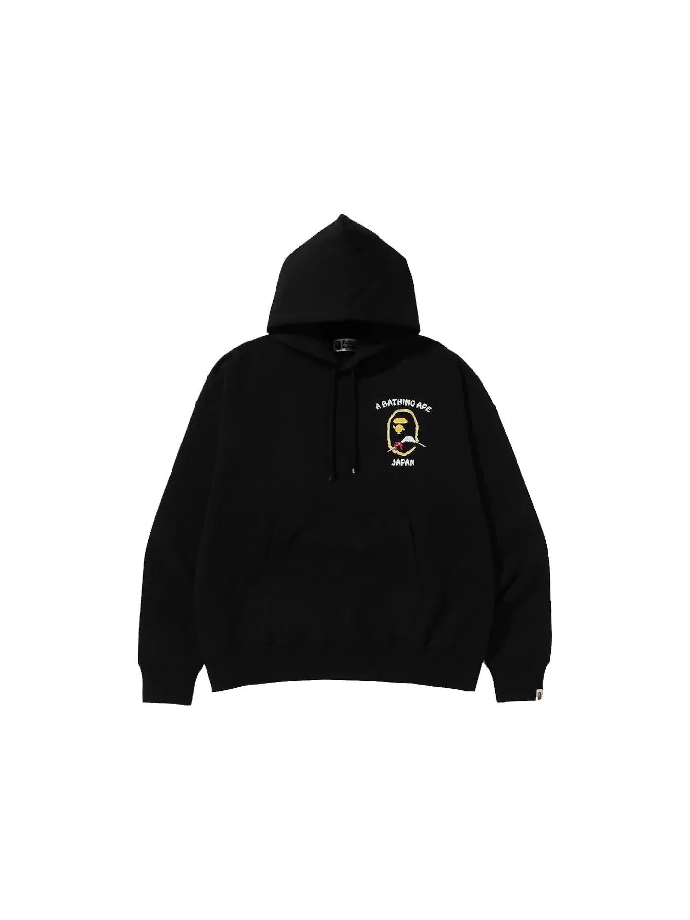Мужской худи свободного кроя BAPE — изображение 2 из 2, черный