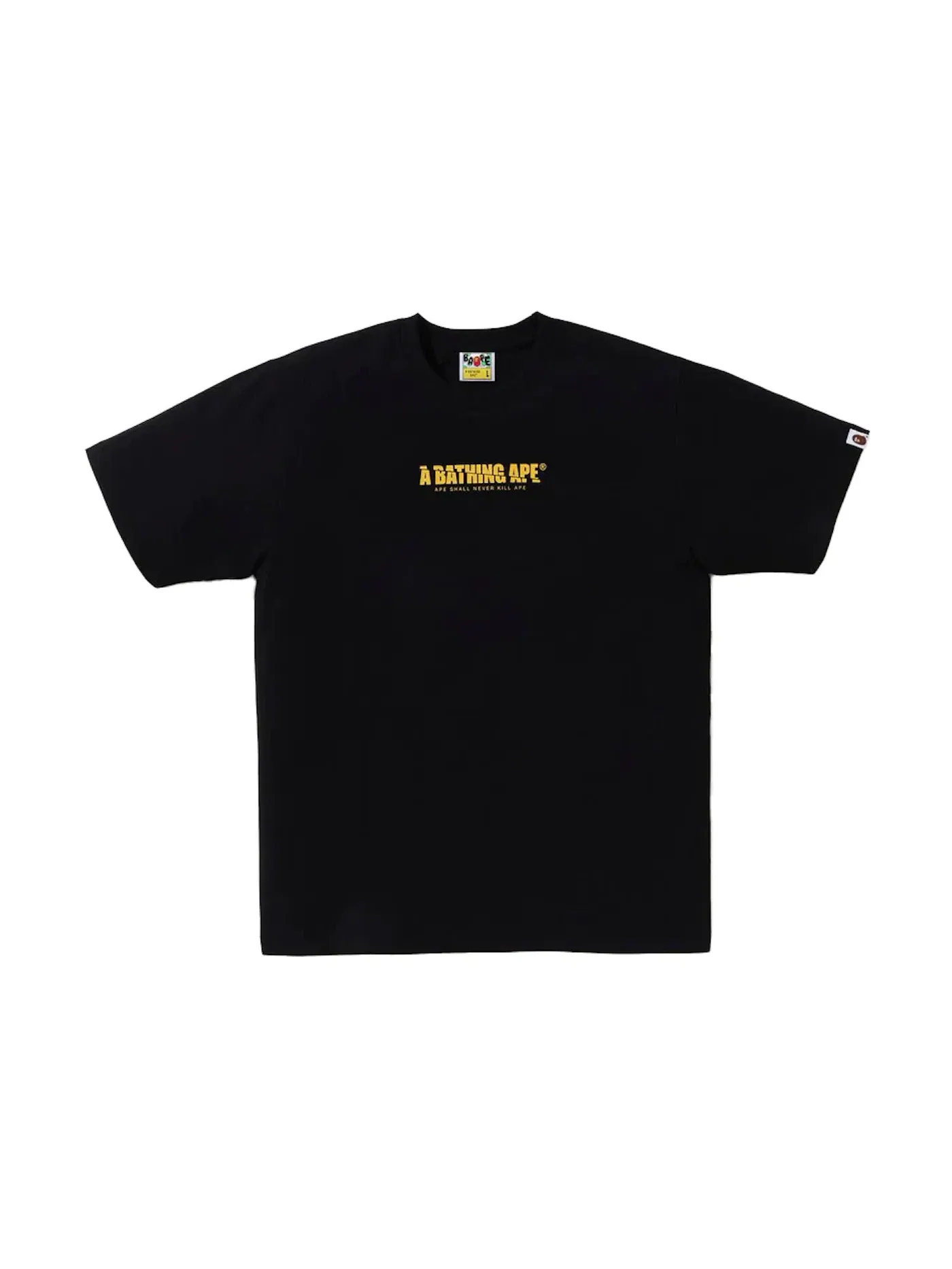 Мужская футболка с принтом Tee BAPE — изображение 1 из 2, черный