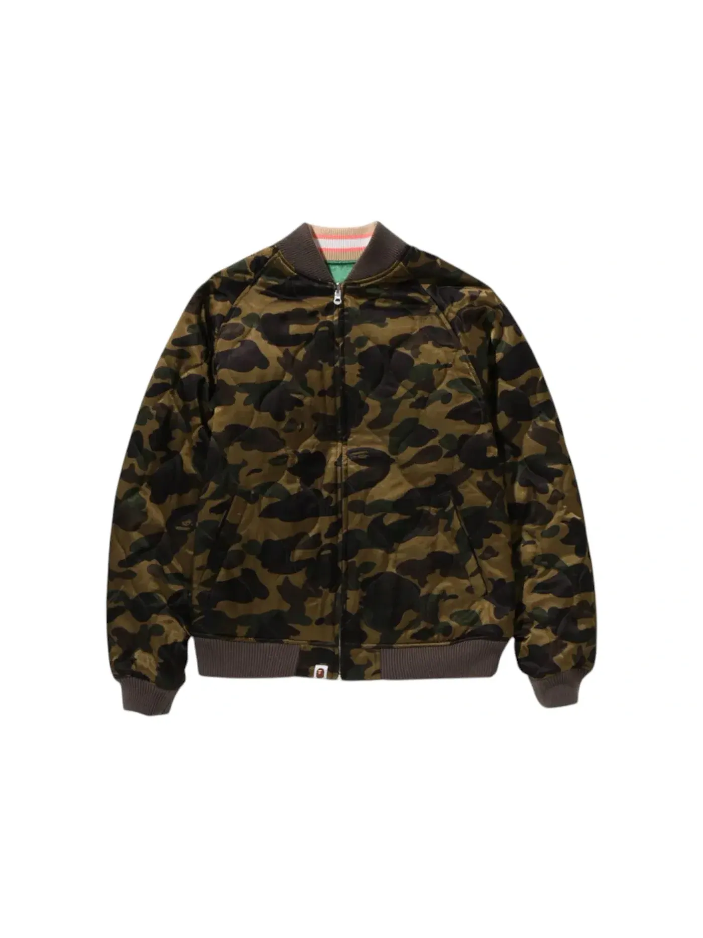 Мужская куртка с вышивкой BAPE — изображение 3 из 3, зеленый