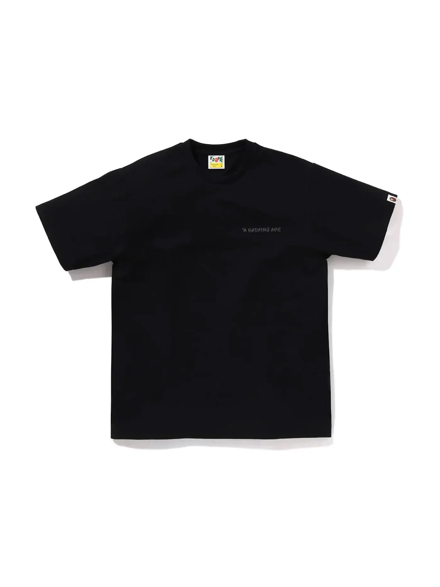 Мужская футболка с принтом BAPE Tee BAPE — изображение 2 из 2, черный