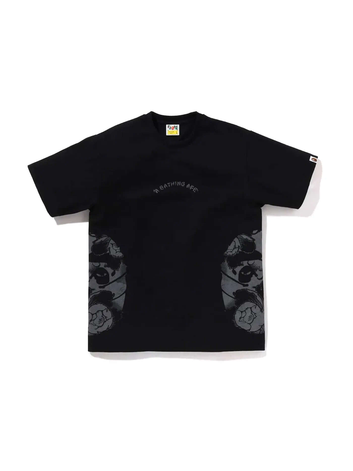 Мужская футболка с принтом BAPE Tee BAPE — изображение 1 из 2, черный