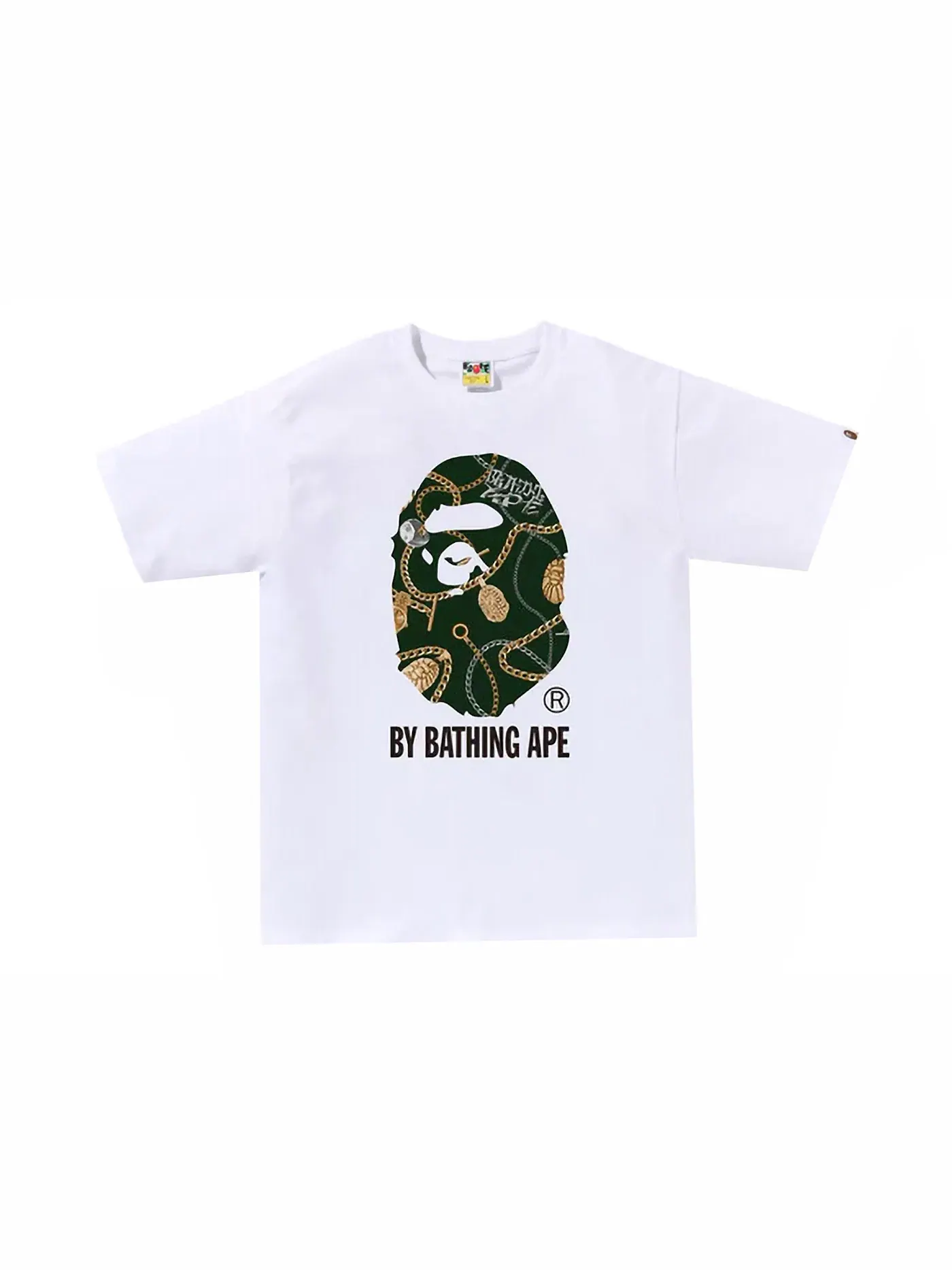 Мужская футболка с принтом Jewels By Bathing Ape BAPE — изображение 1 из 1, белый