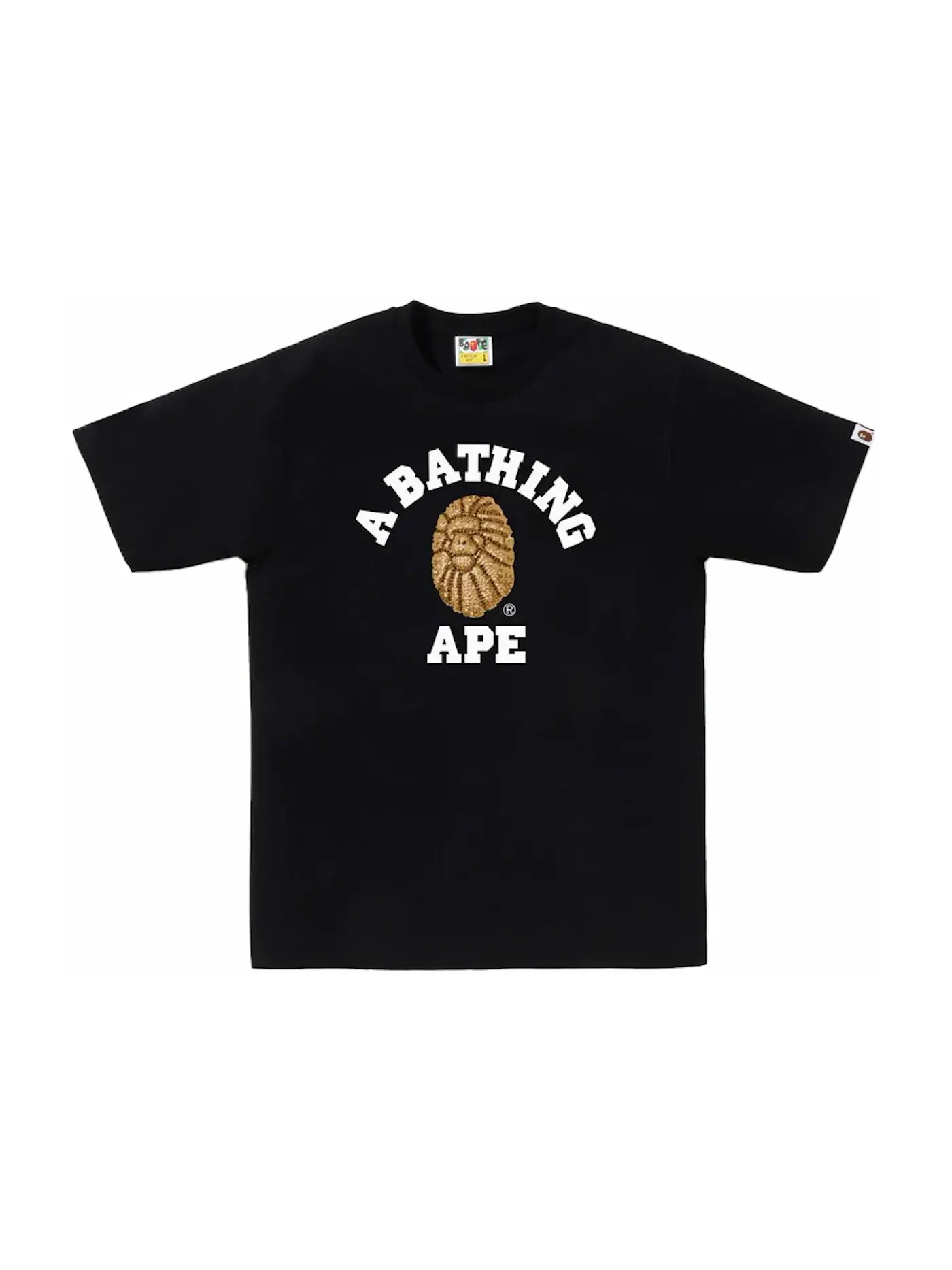 Мужская футболка с принтом Jewels College BAPE — изображение 1 из 1, черный