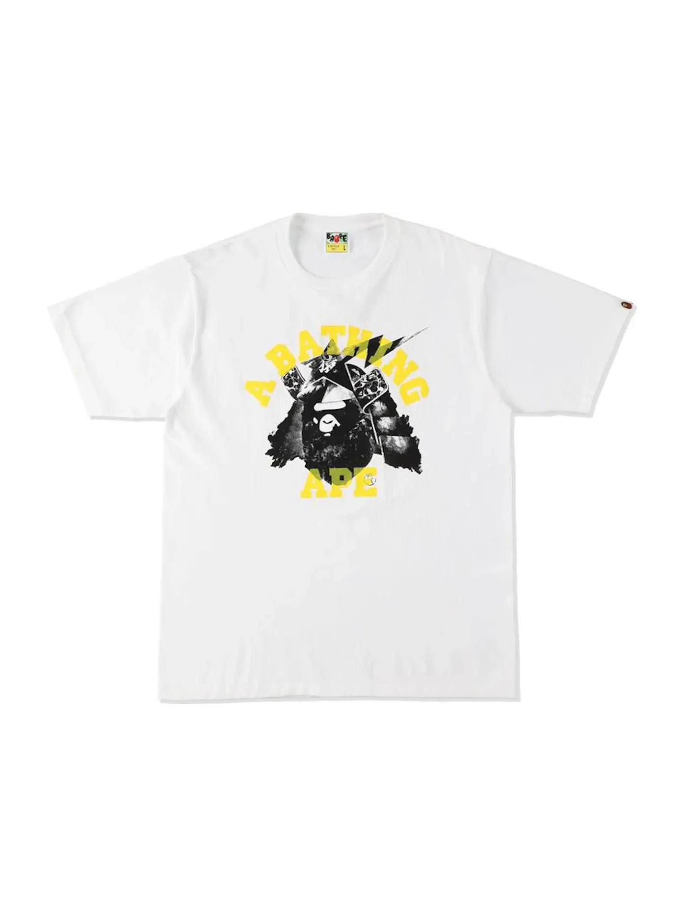 Мужская футболка с принтом BAPE Tee BAPE — изображение 1 из 1, белый