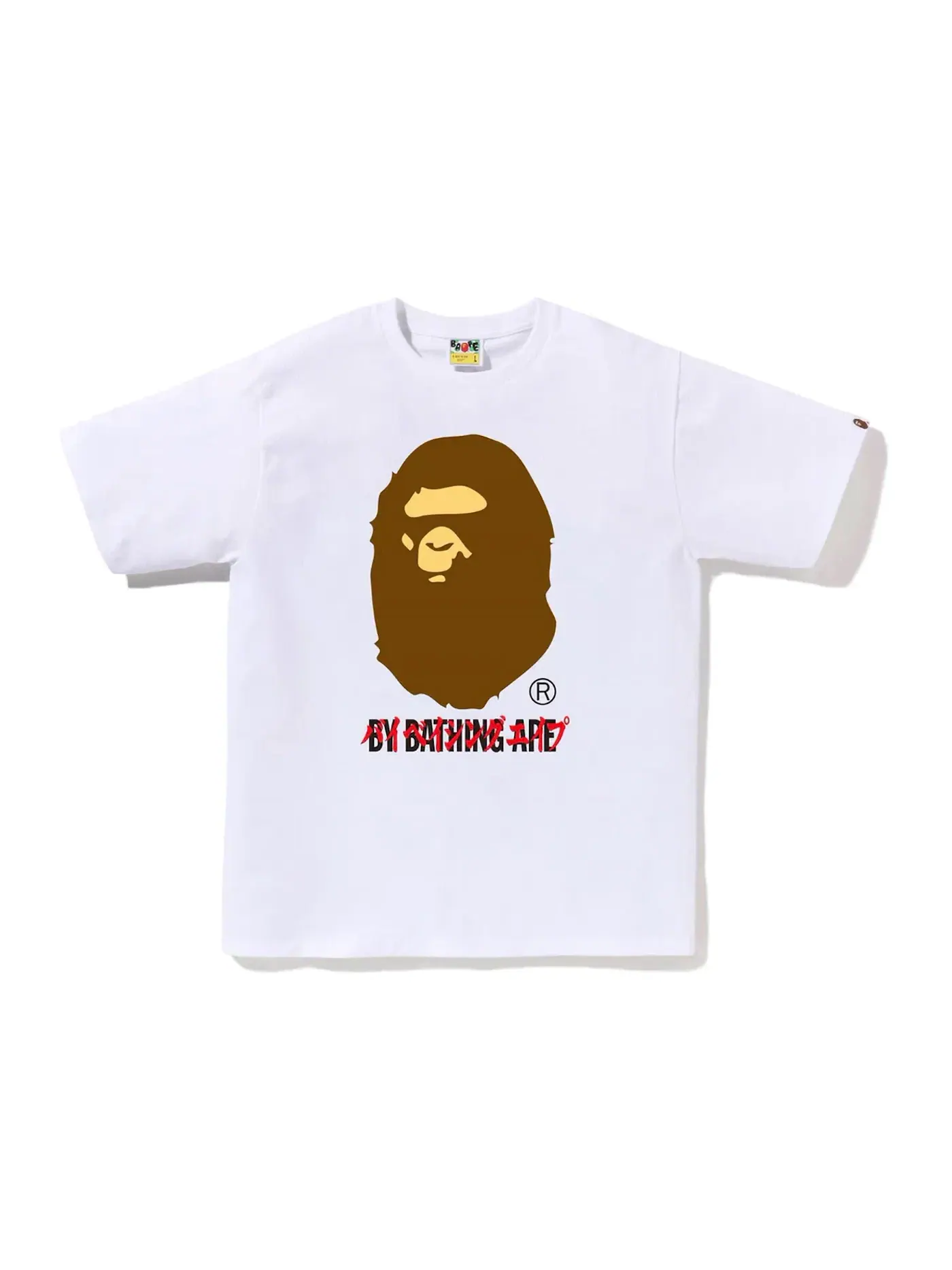 Мужская футболка с принтом Tee BAPE — изображение 1 из 1, белый