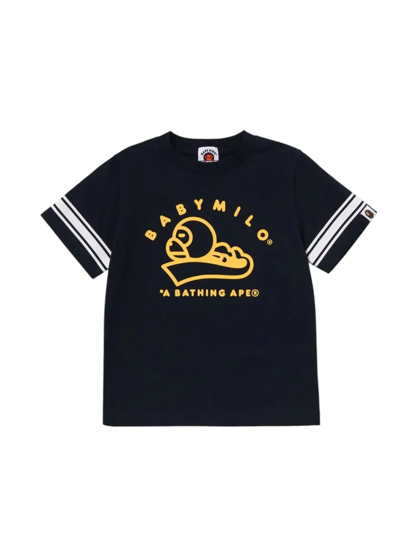 Детская футболка с принтом Baby Milo BAPE — изображение 1 из 1, темно-синий