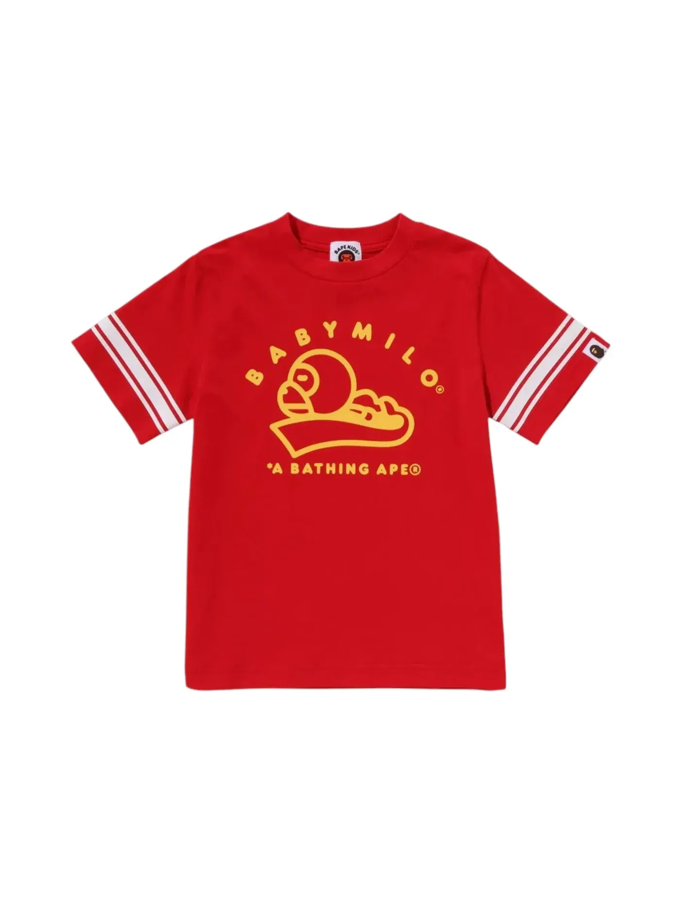 Детская футболка с принтом Baby Milo Tee BAPE — изображение 1 из 1, красный