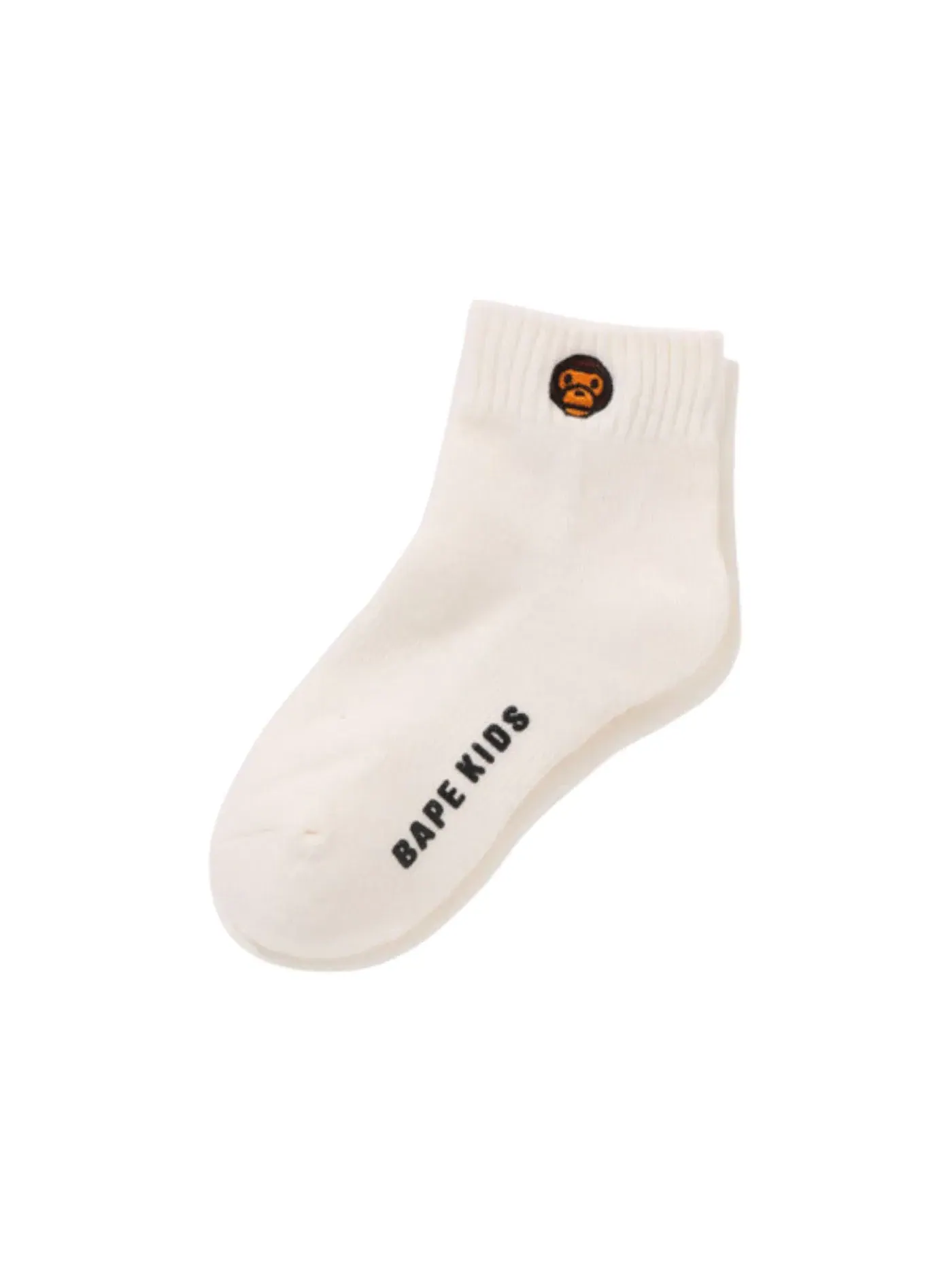 Женские носки с принтом Baby Milo One Point BAPE — изображение 1 из 1, белый