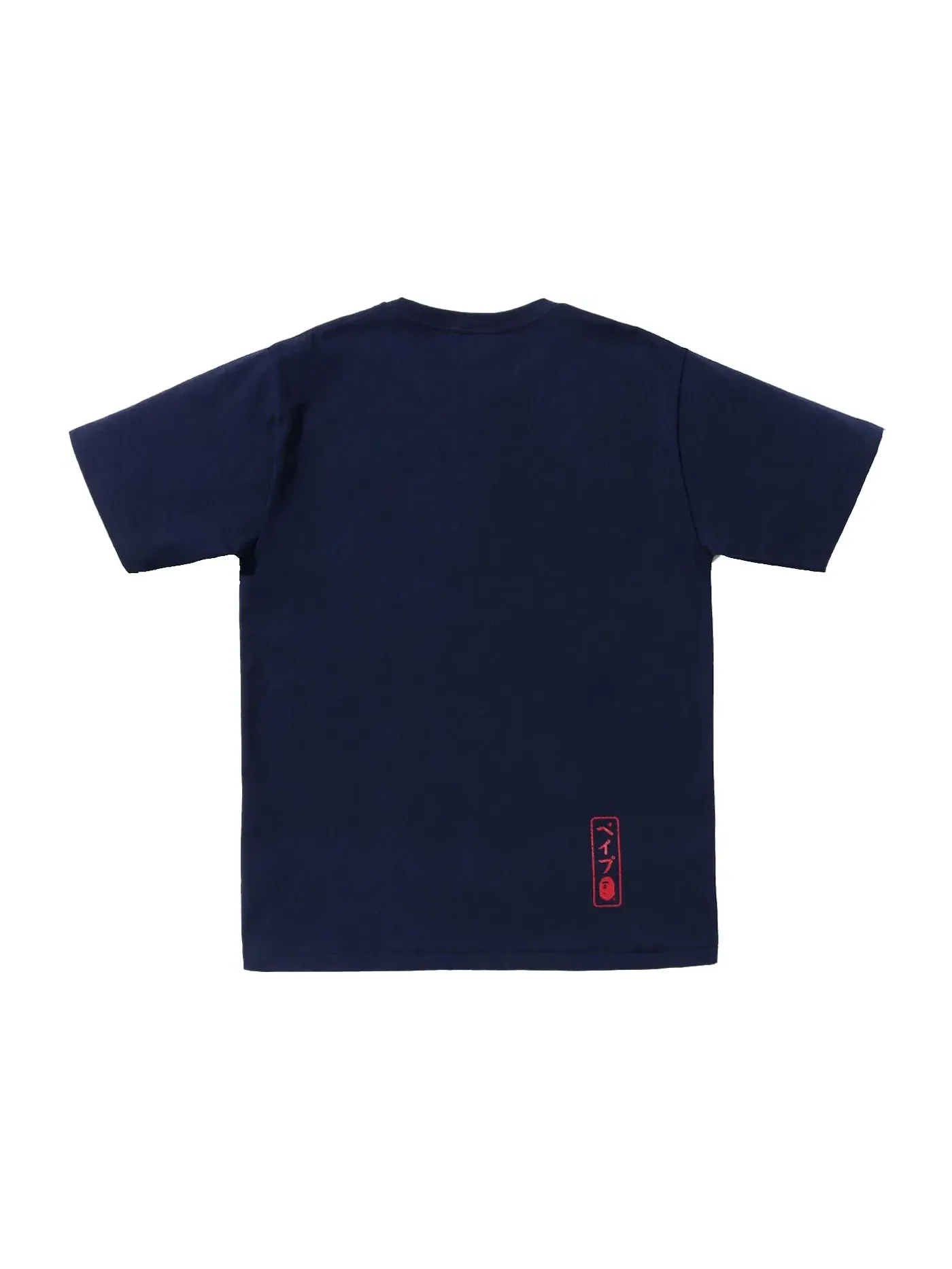 Мужская футболка с принтом BAPE Koinobori Carp Flags Ape Head Tee (SS22) BAPE — изображение 2 из 3, темно-синий