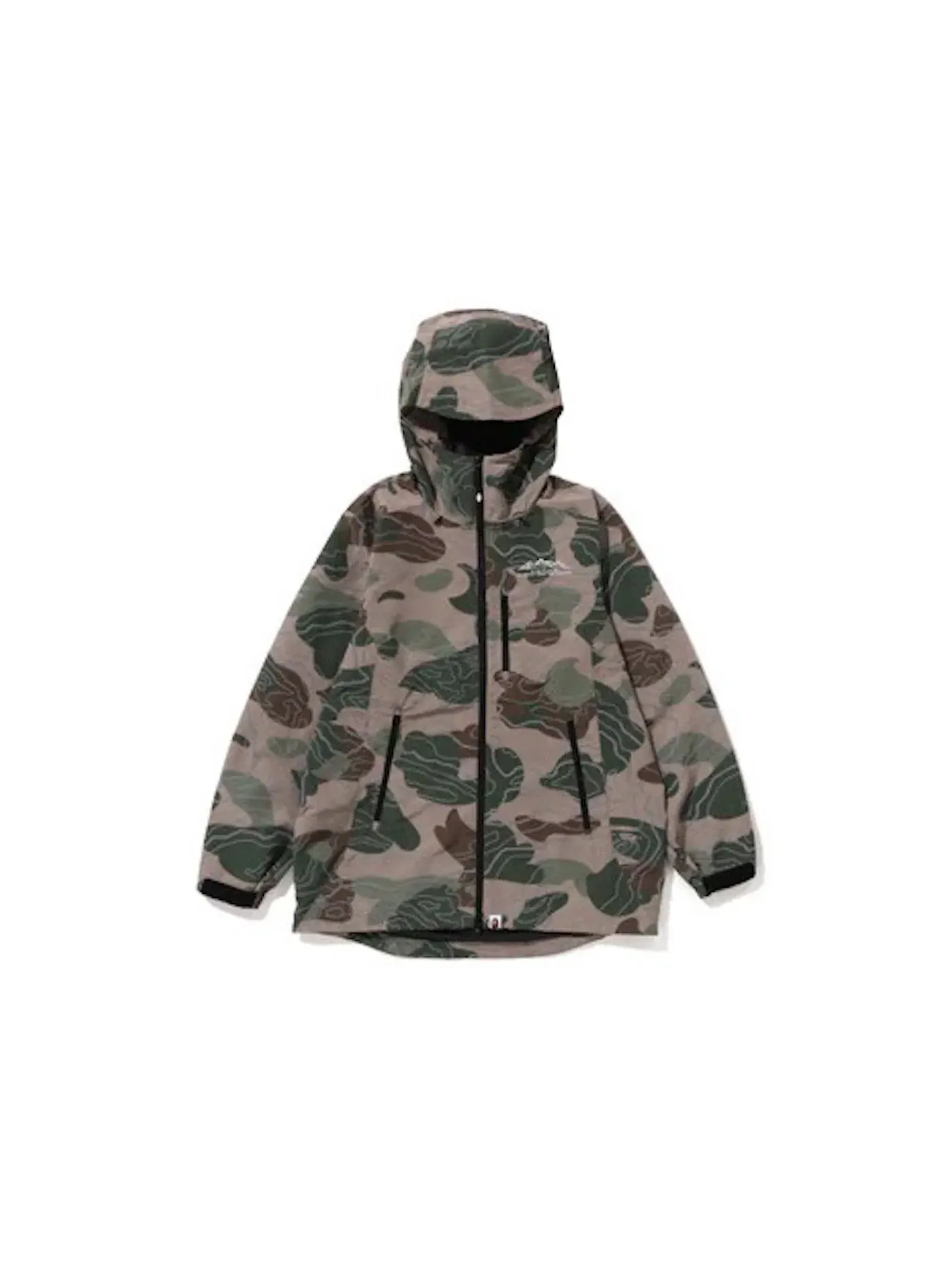 Мужская куртка с камуфляжным принтом Layered Line Camo Shell BAPE — изображение 1 из 1, бежевый