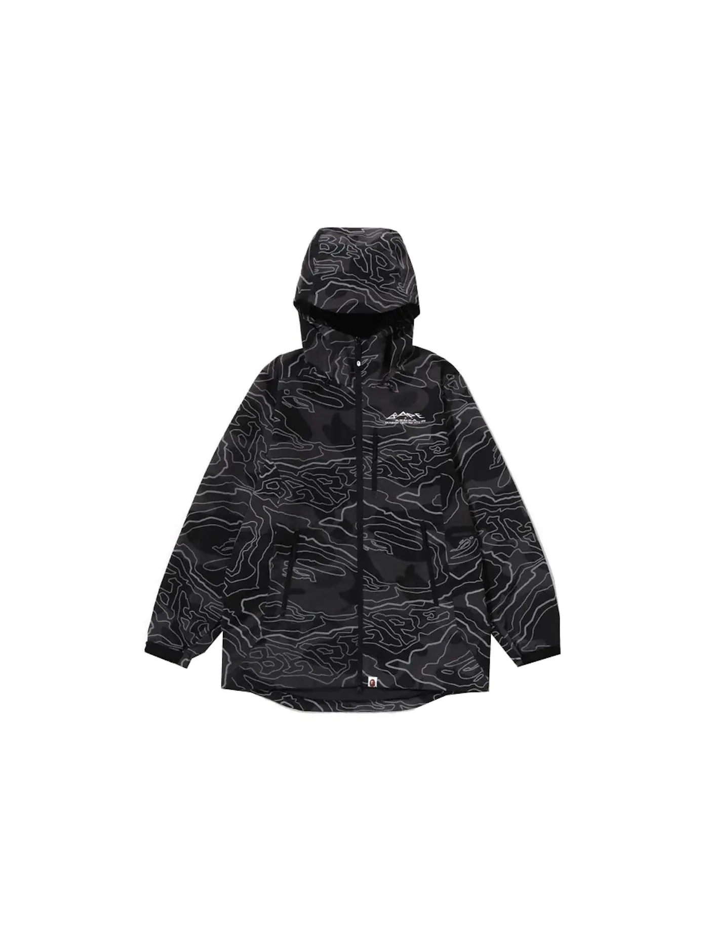 Мужская куртка с камуфляжным принтом BAPE — изображение 1 из 1, черный