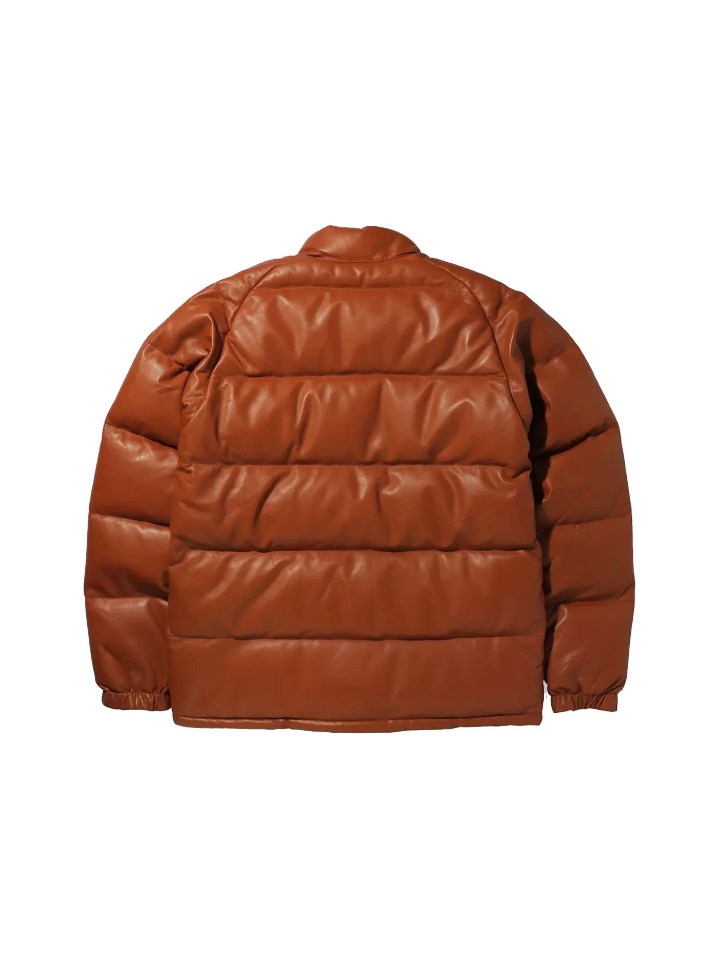 Мужская куртка из кожи с утеплителем BAPE Jacket — изображение 2 из 2, коричневый