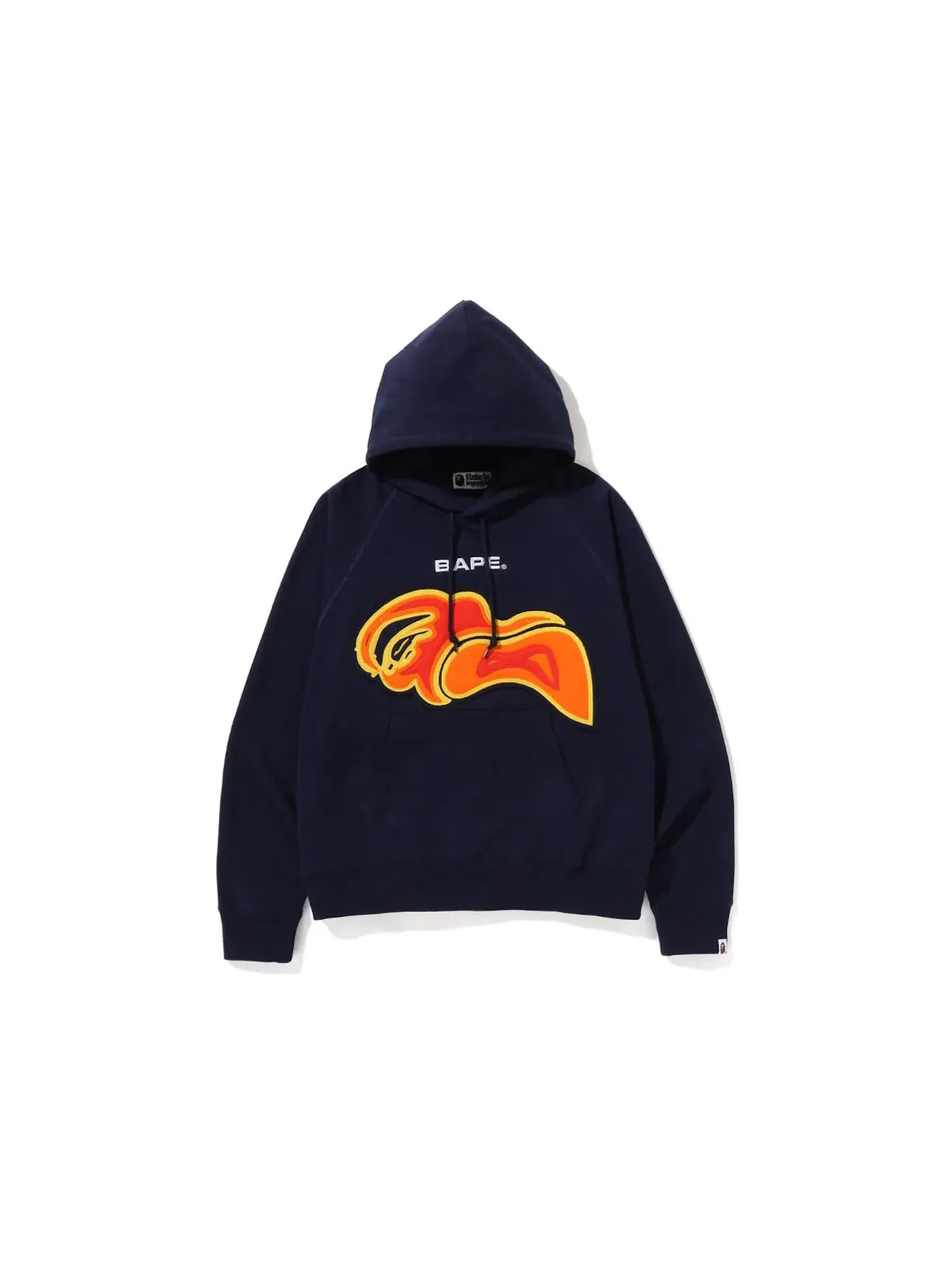 Мужской худи свободного кроя с принтом BAPE Layered Patch BAPE — изображение 1 из 1, темно-синий