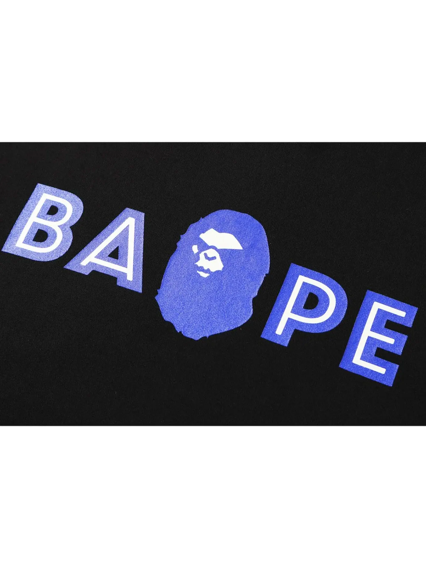 Мужской пуловер с принтом Layered Mad Face BAPE — изображение 2 из 3, черный