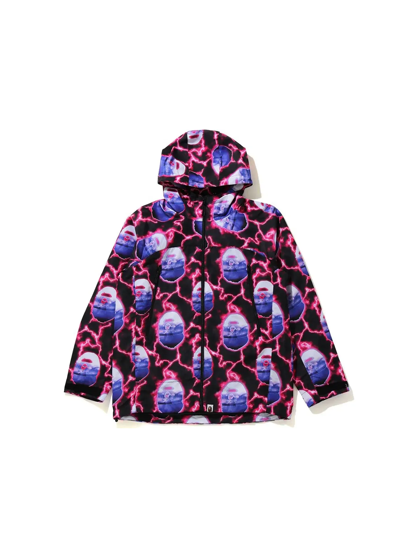 Мужская худи-куртка с принтом BAPE Hoodie Jacket Black — изображение 1 из 1