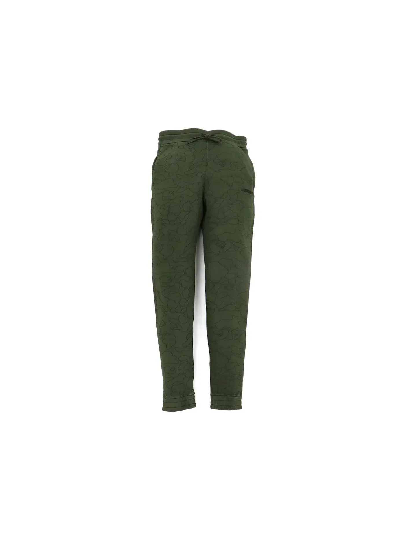 Мужские спортивные брюки с принтом BAPE Line 1st Camo Washed Slim Fit Sweat Pants BAPE, Olivedrab — изображение 1 из 2