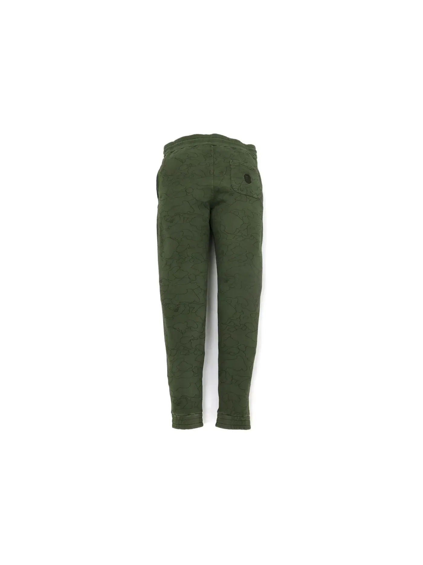 Мужские спортивные брюки с принтом BAPE Line 1st Camo Washed Slim Fit Sweat Pants BAPE, Olivedrab — изображение 2 из 2